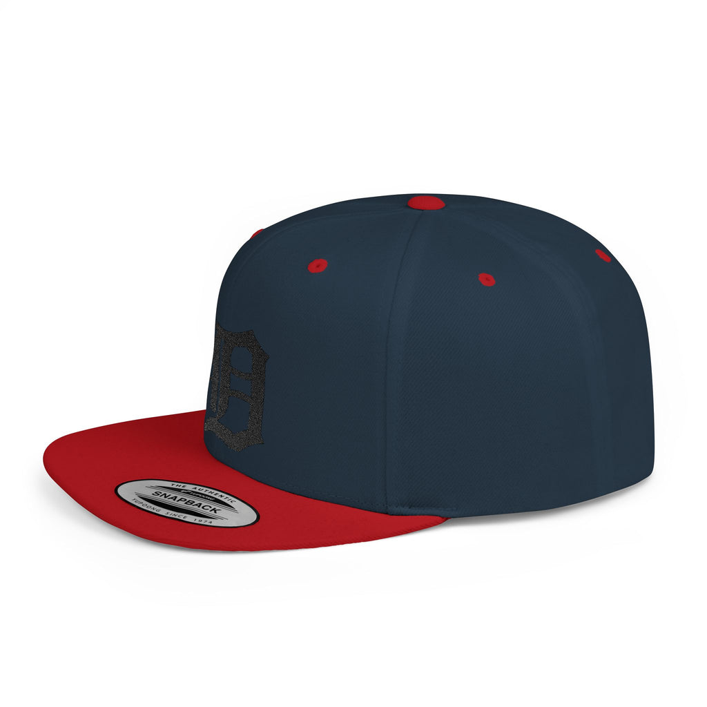 Detroit with Gun Flat Bill Snapback | City Skyline, Streetwear Cap