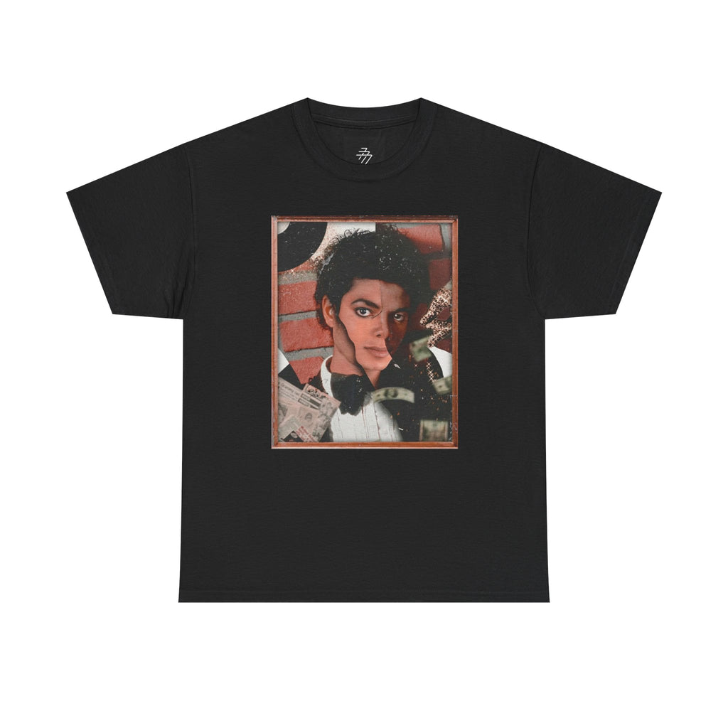 Music Icon Portrait Tee — "Off The Wall" Back Graphic