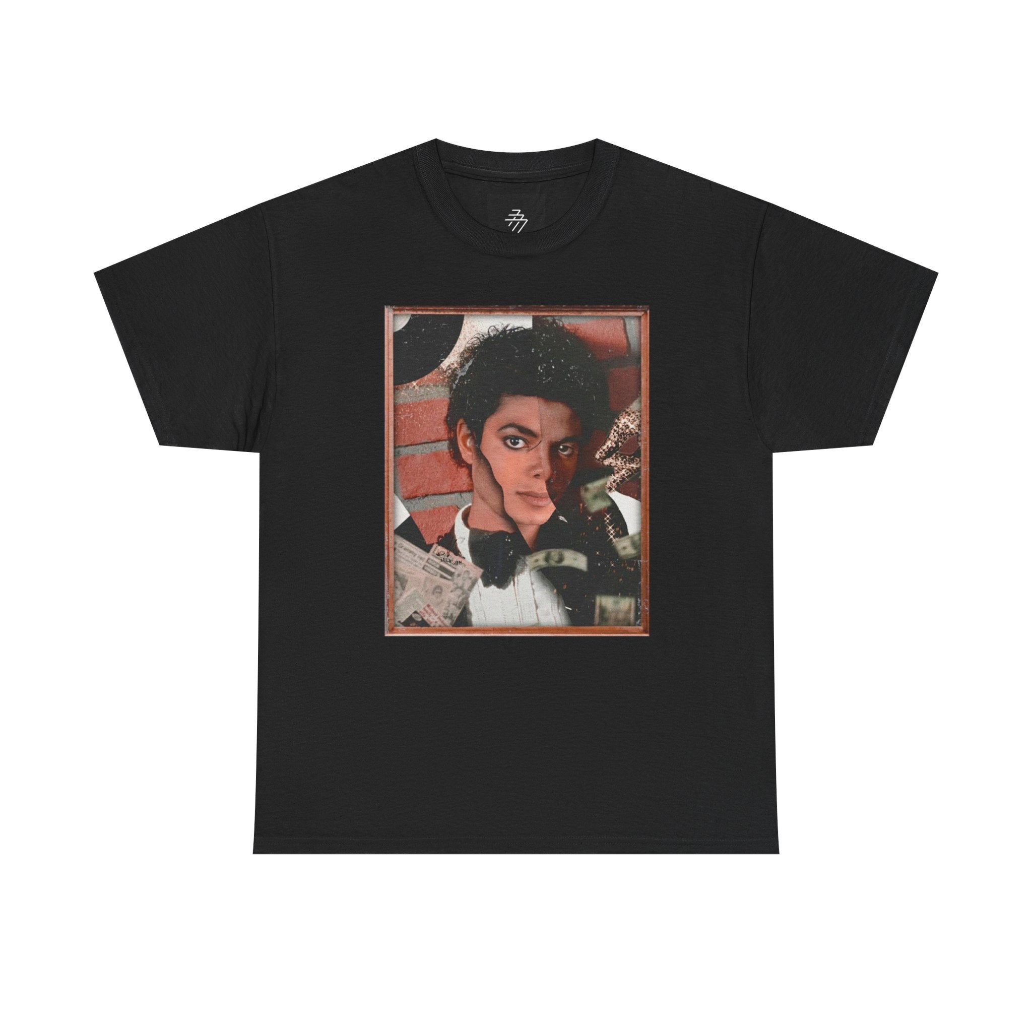 Music Icon Portrait Tee — "Off The Wall" Back Graphic