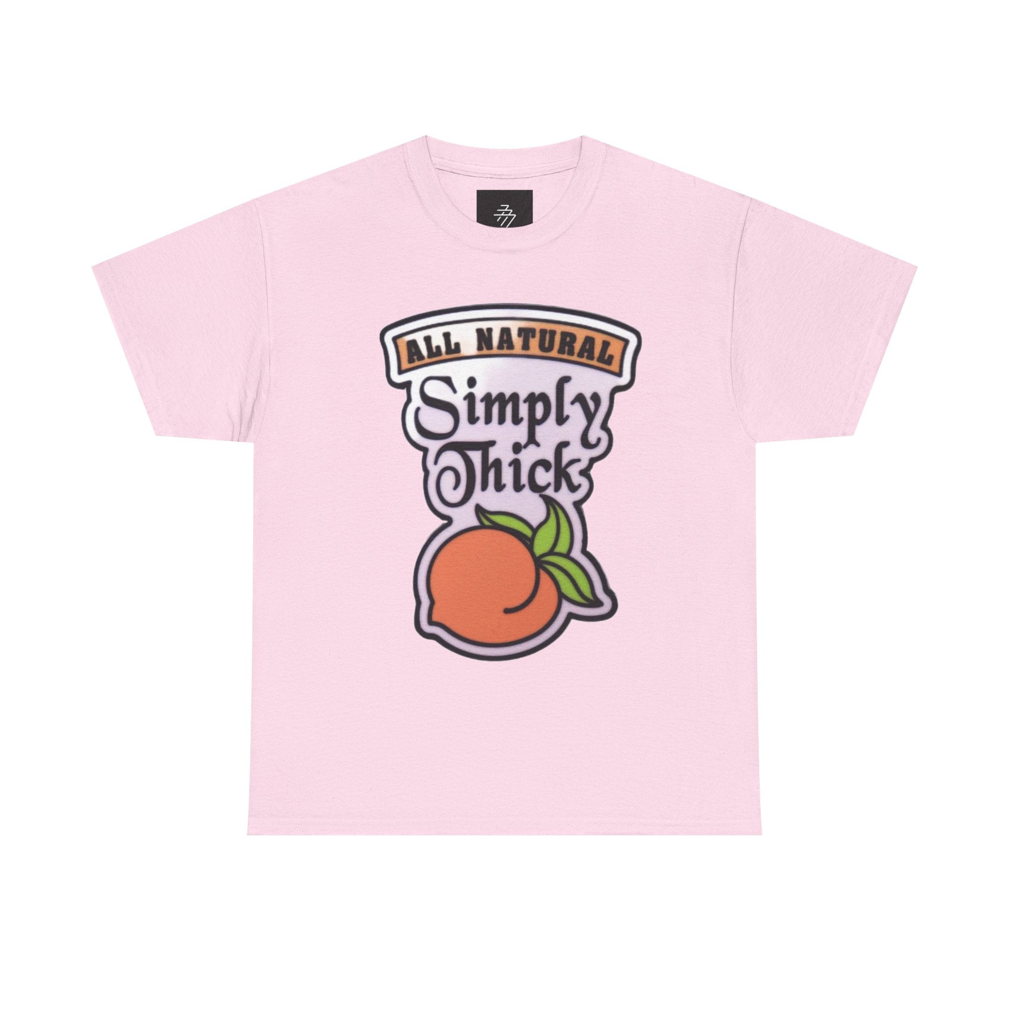 Simply Chicks 'All Natural' Peach Graphic Tee