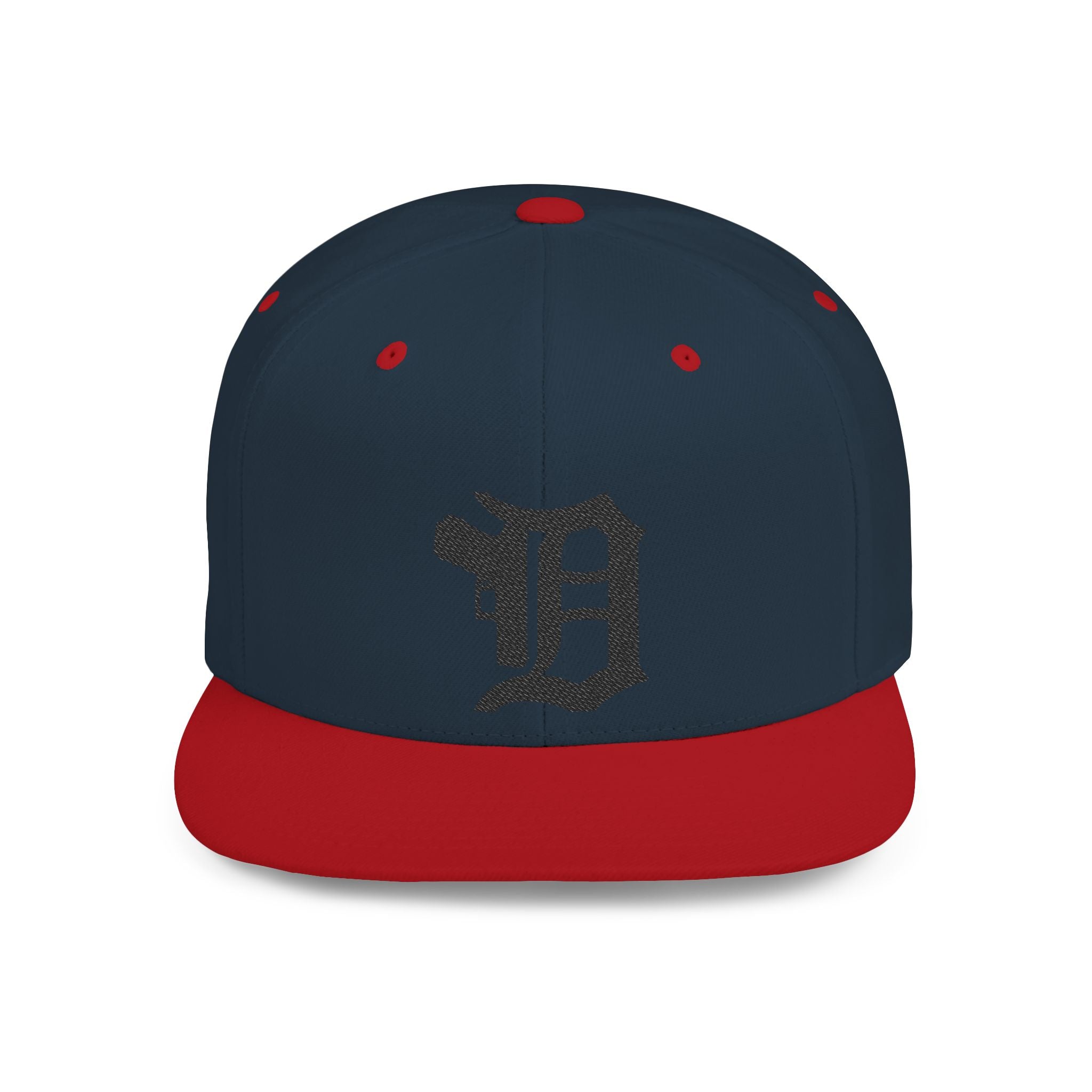 Detroit with Gun Flat Bill Snapback | City Skyline, Streetwear Cap