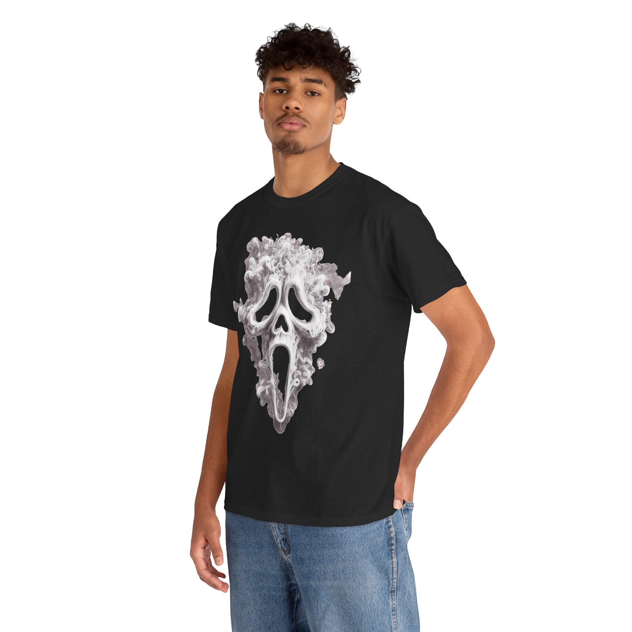 Graphic Tee — Smoky Scream Face Print