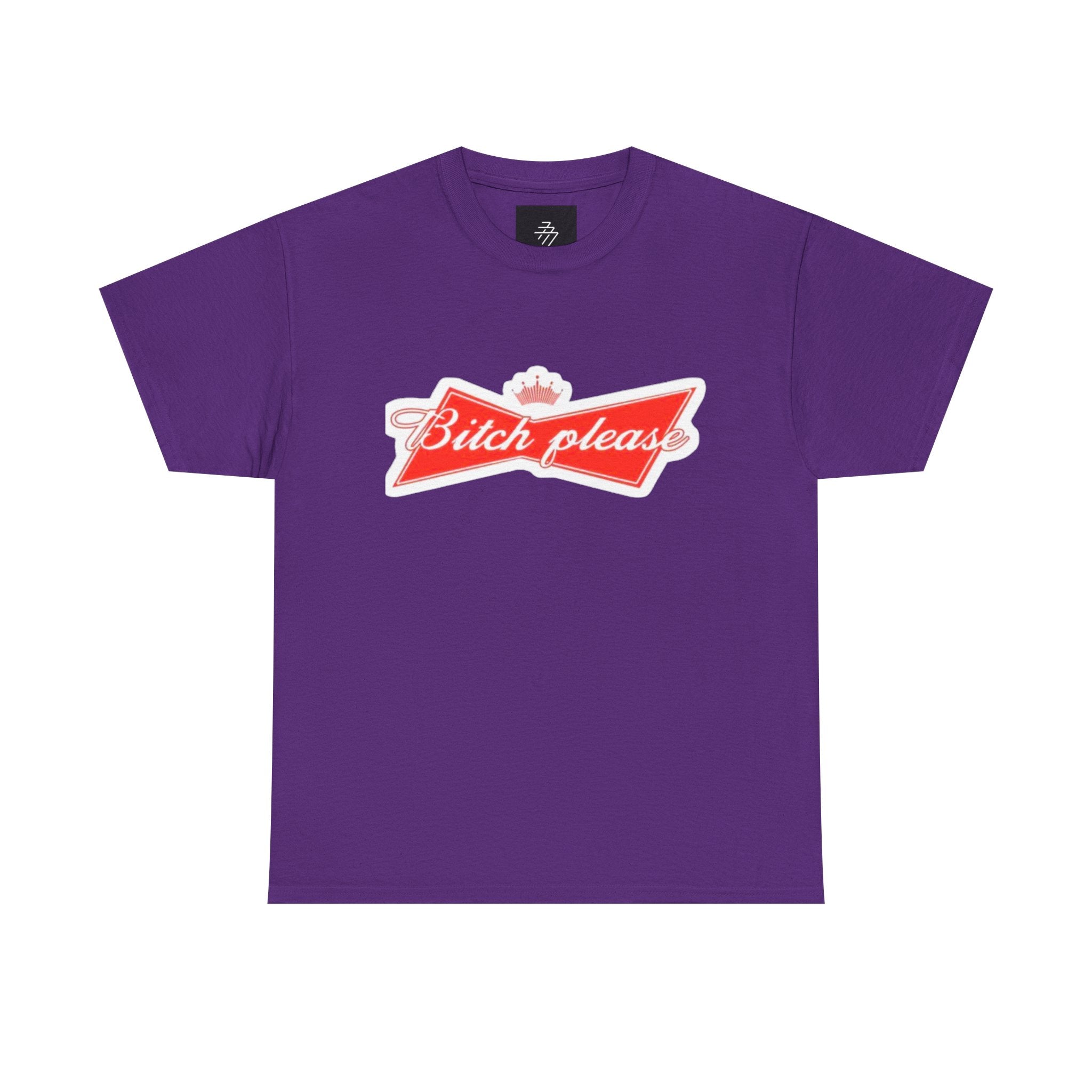 Graphic Tee — "Bitch Please" Retro Script Logo