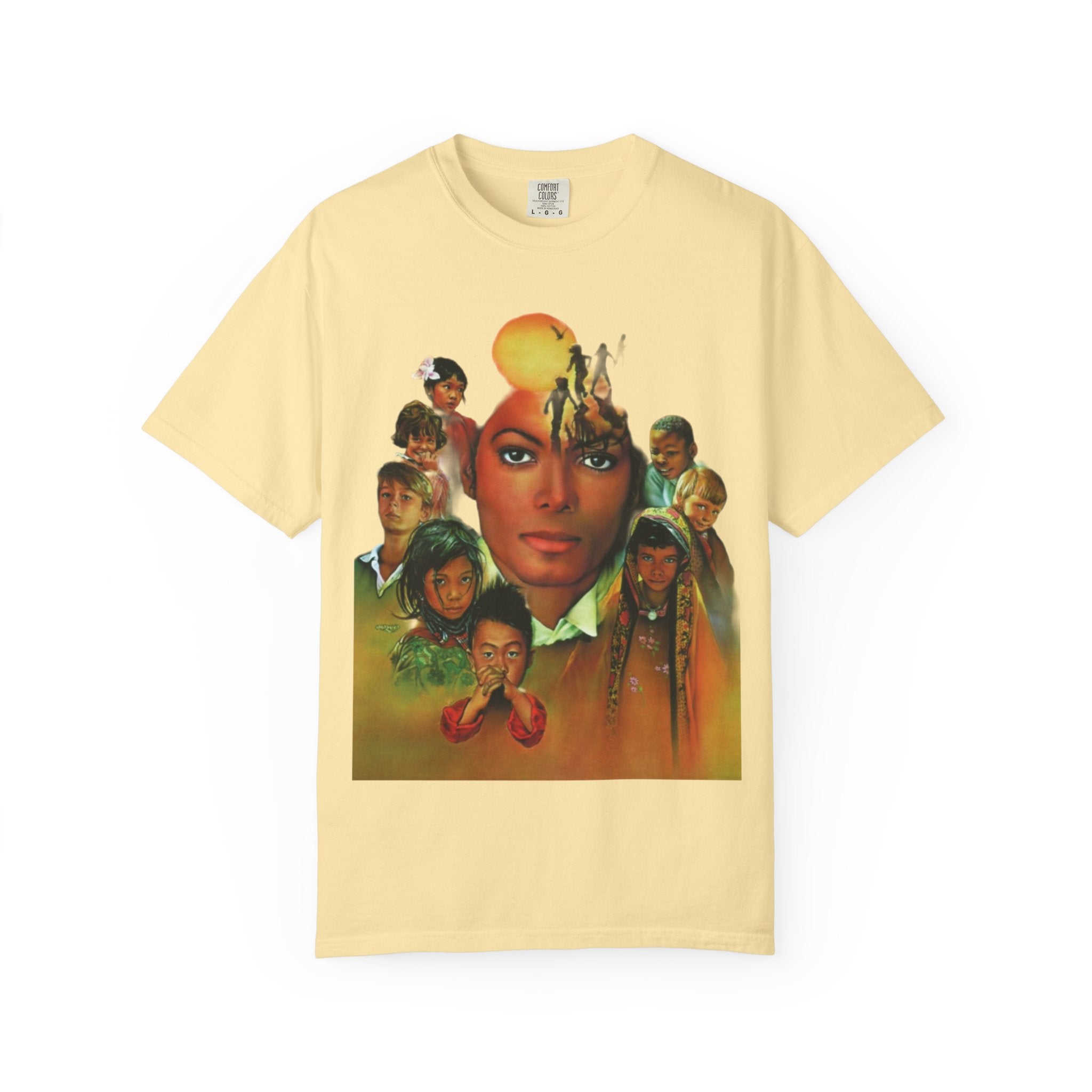 Keep Calm Heal the World T-shirt | Retro Portrait Graphic Tee