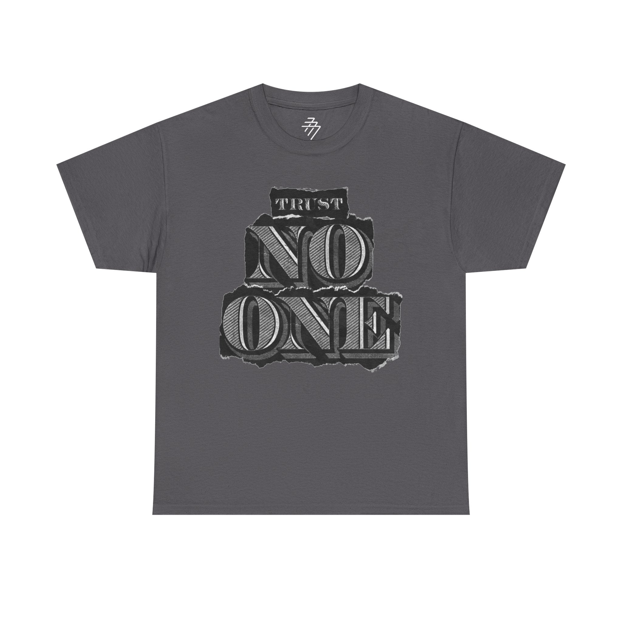 'Trust No One' Vintage Letterpress Graphic Tee