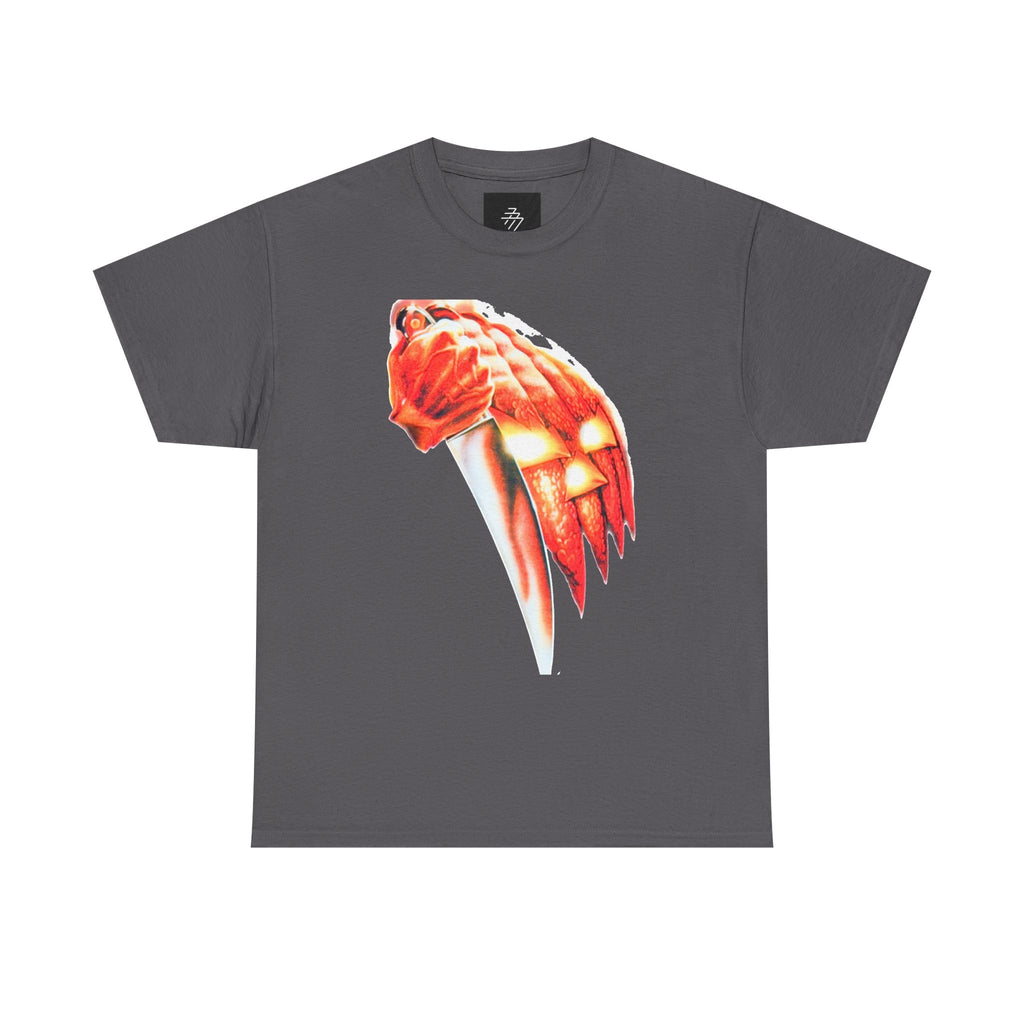 Halloween Pumpkin Mask T-Shirt — Spooky Flame Back Graphic
