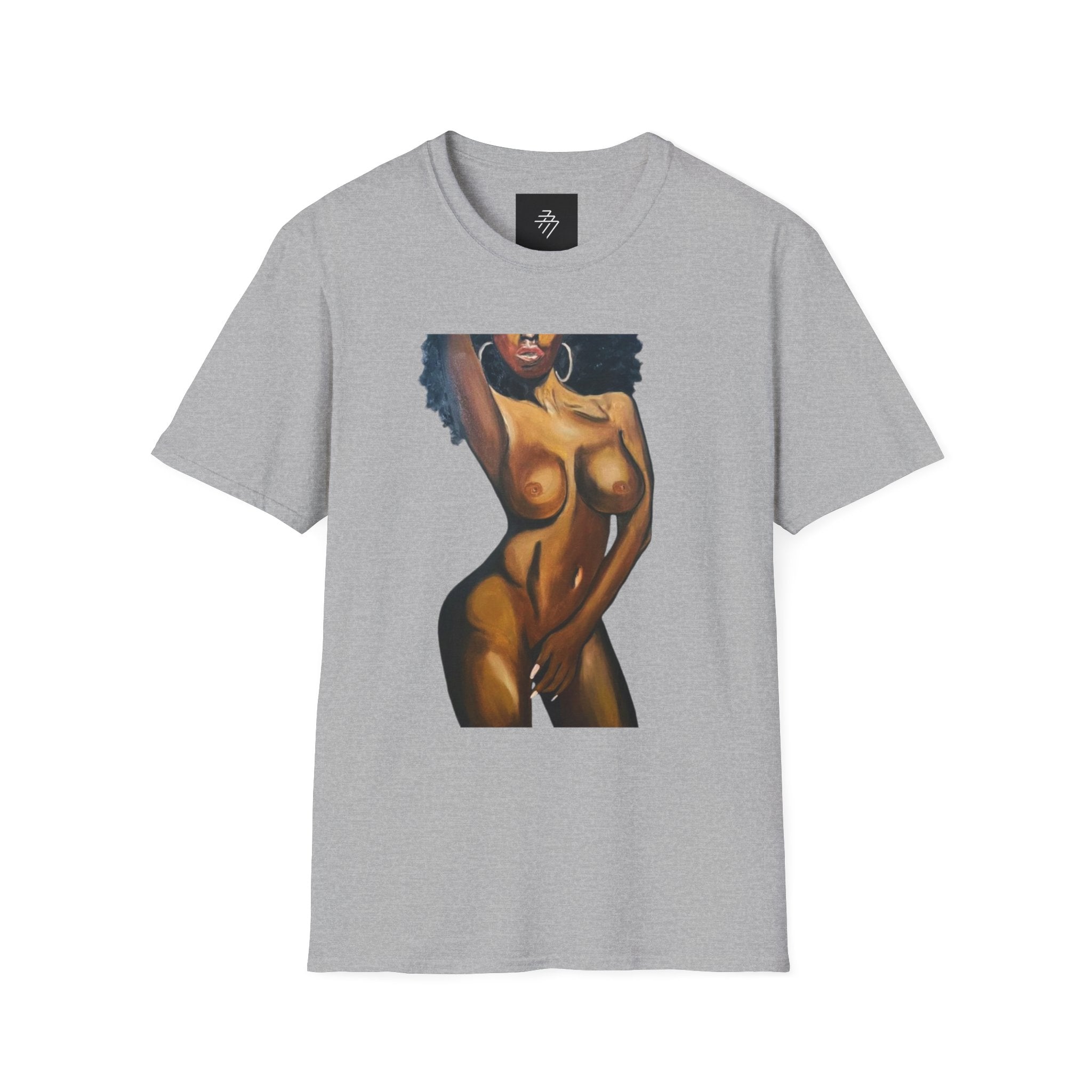 Feminine Body Positivity Artwork T-Shirt | Artistic Women's Illustration