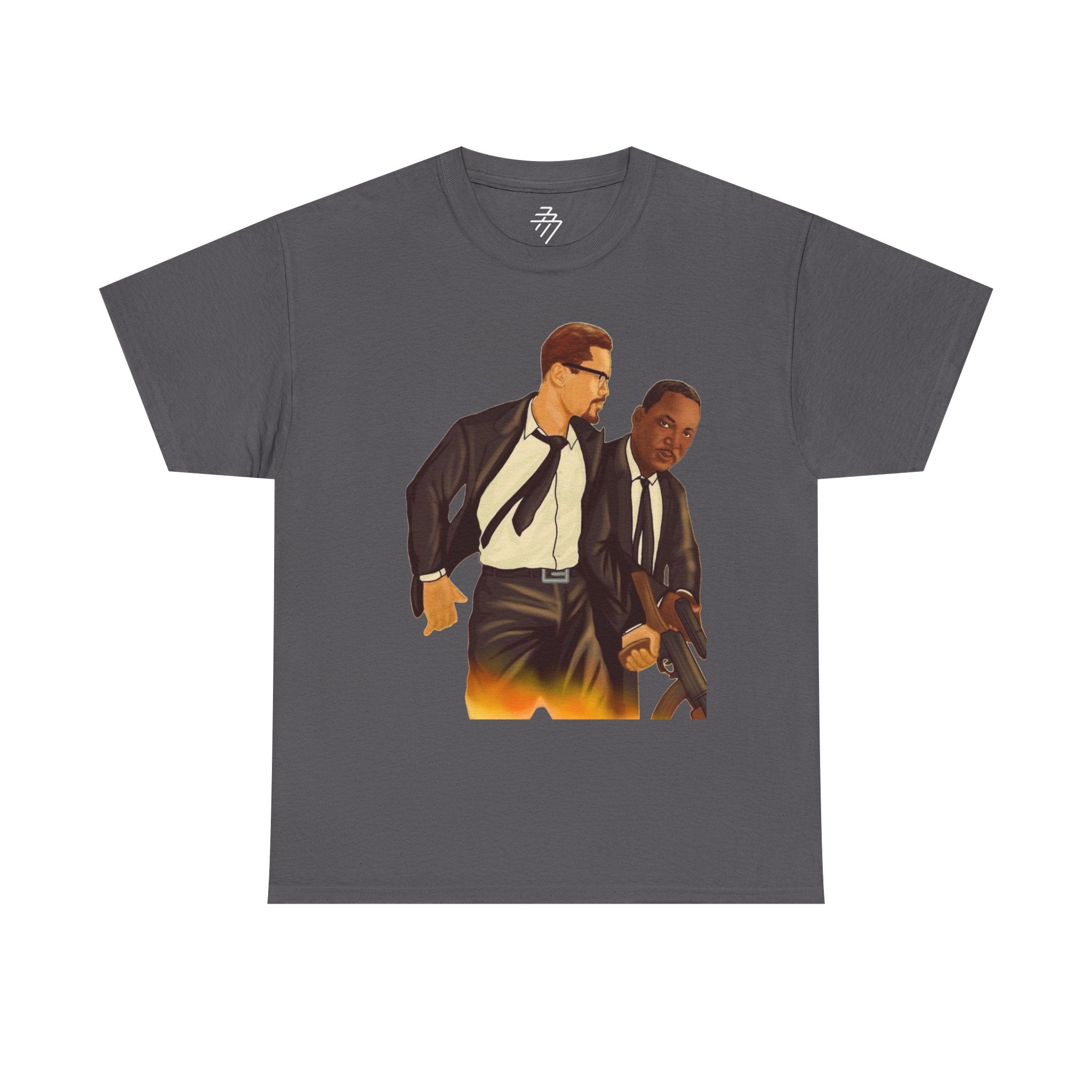 Classic Action Duo Malcom X & MLK Movie Graphic Tee