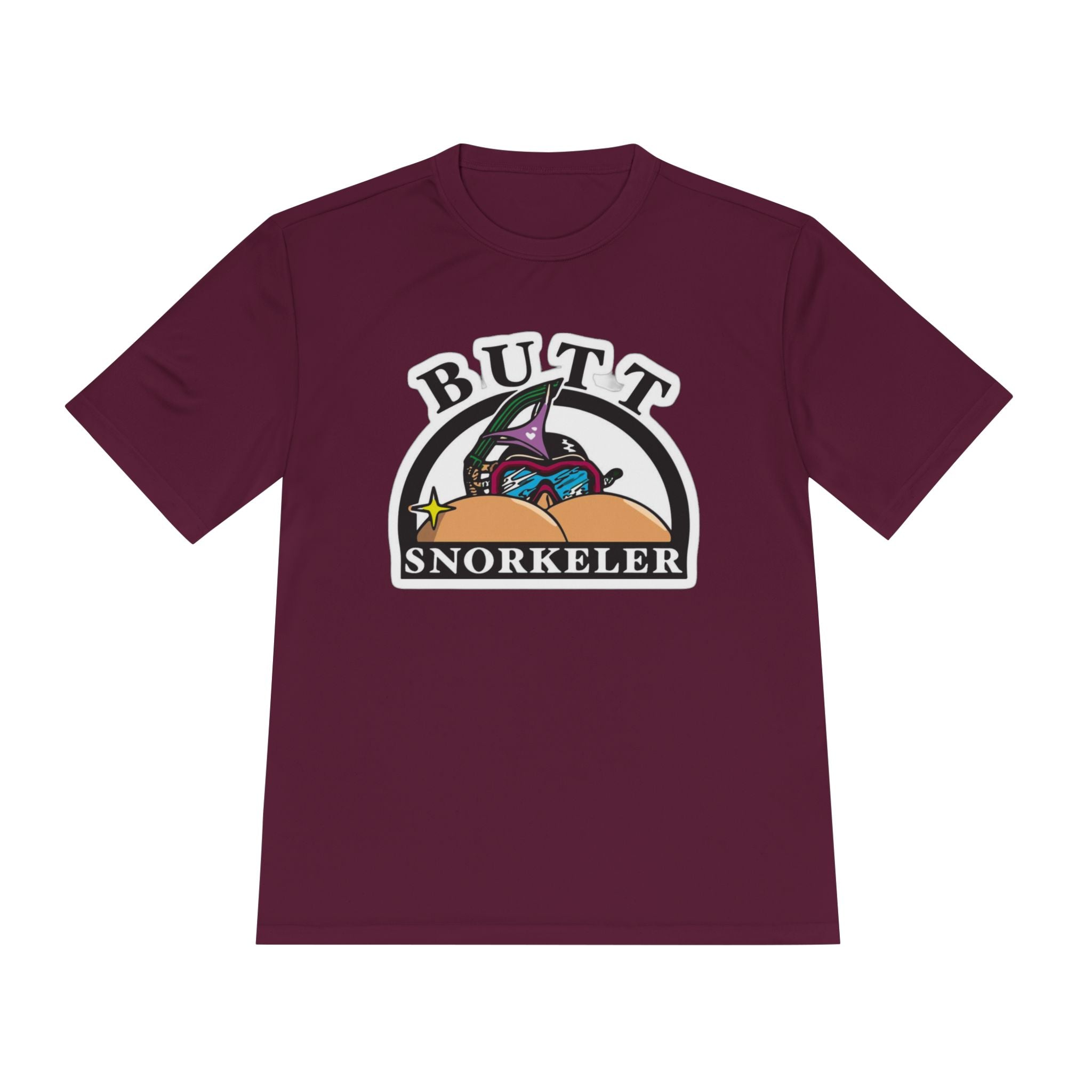 Butt Snorkeler Tee | Funny Beach Graphic Shirt, Retro Diving Design
