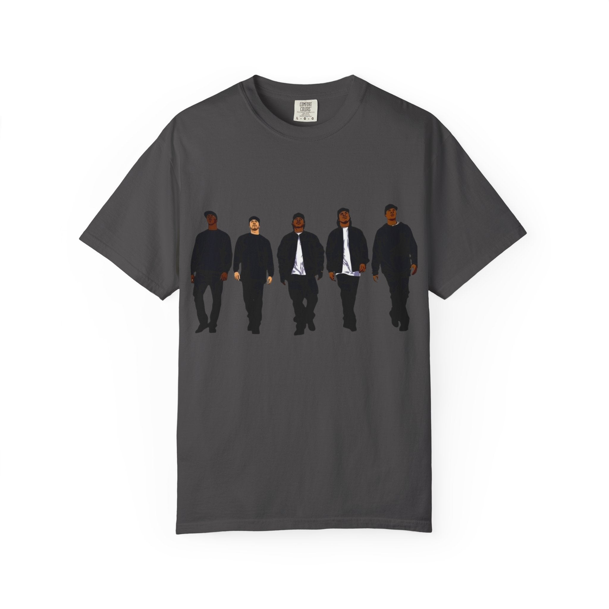 Silhouetted Crew Walk LA Logo T-shirt | Street Scene Graphic