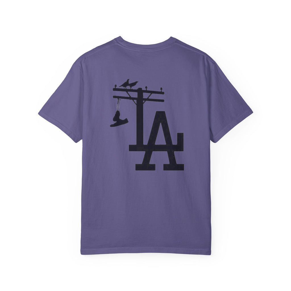 Silhouetted Crew Walk LA Logo T-shirt | Street Scene Graphic