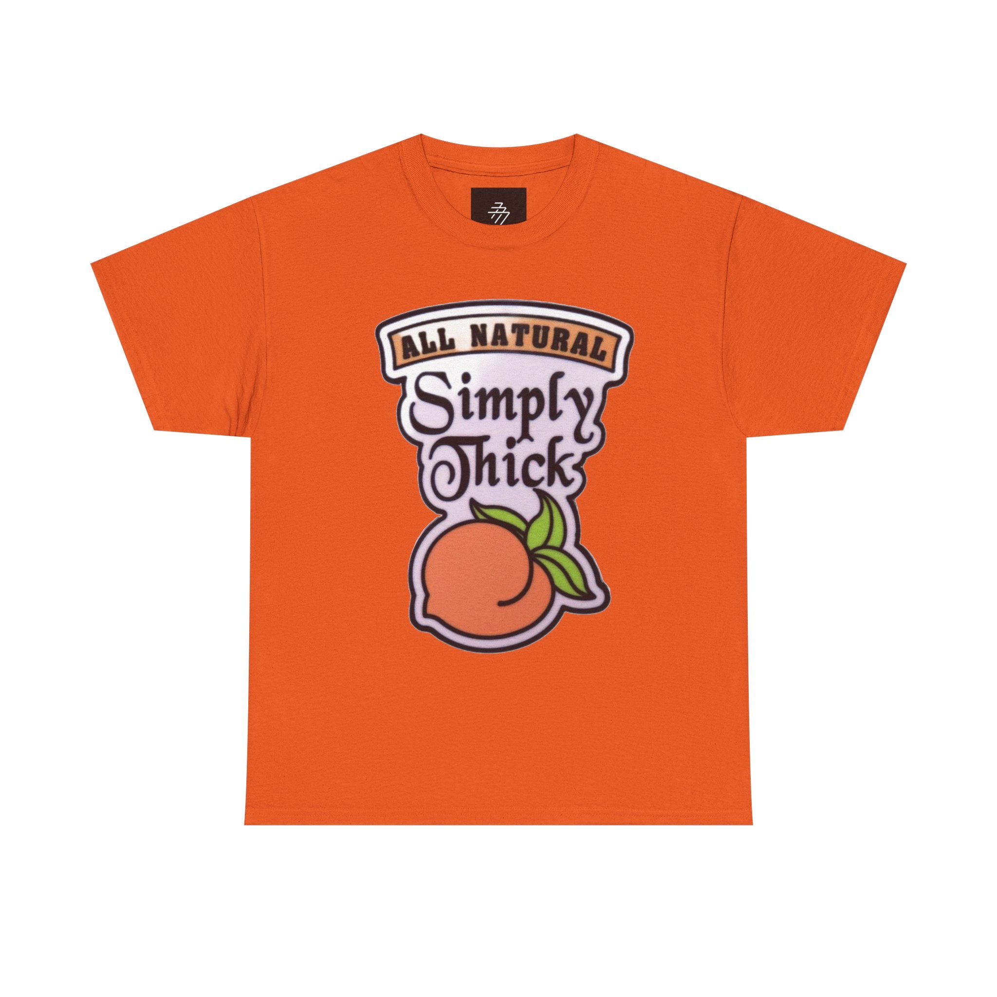 Simply Chicks 'All Natural' Peach Graphic Tee