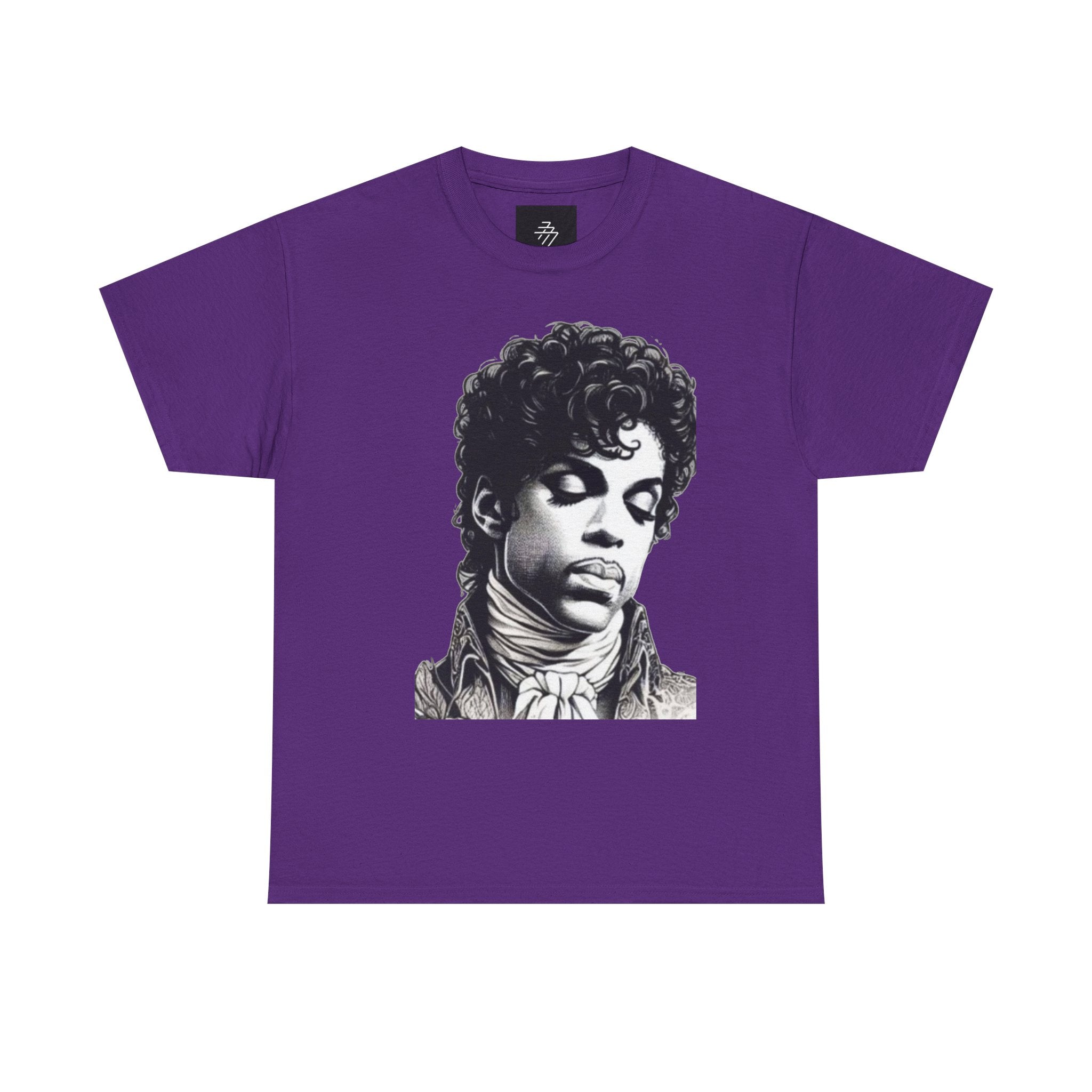Prince Portrait Tee — Iconic Purple Love Symbol T-Shirt