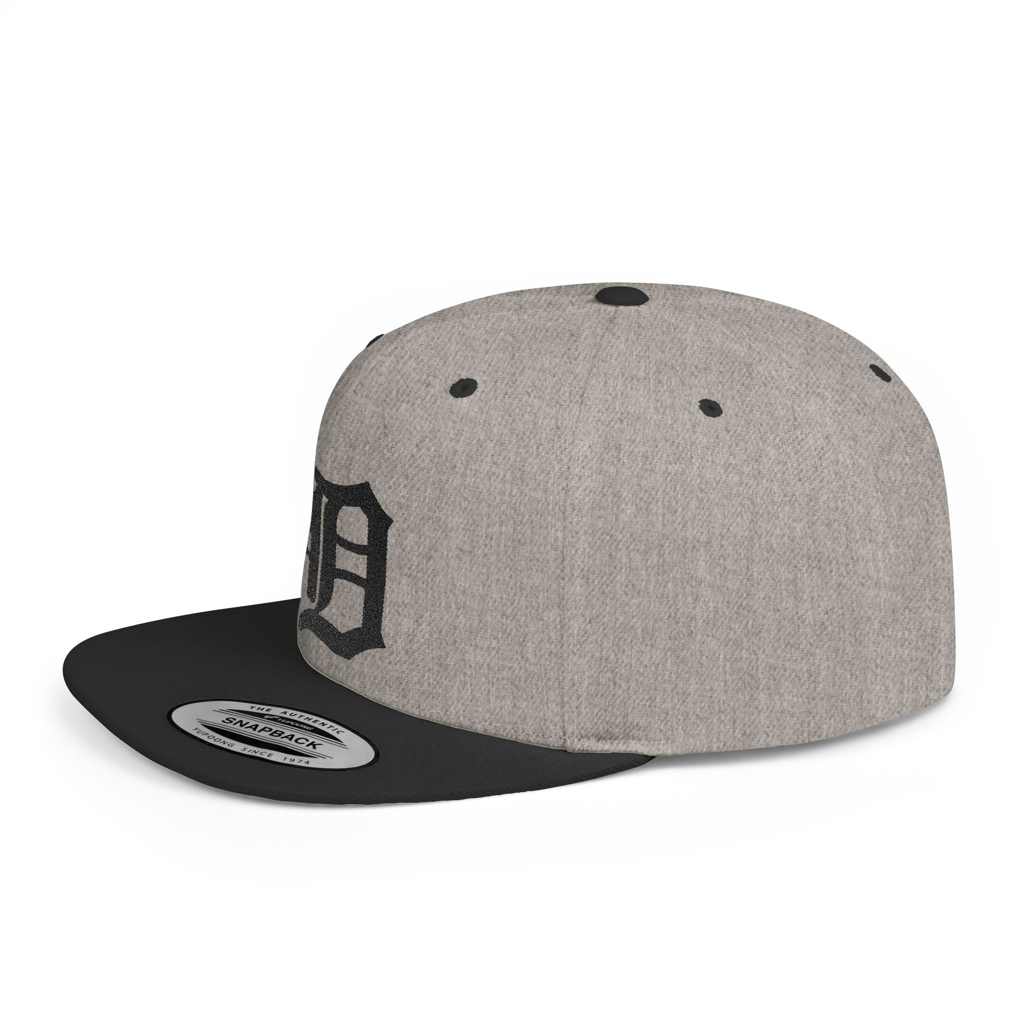 Detroit with Gun Flat Bill Snapback | City Skyline, Streetwear Cap