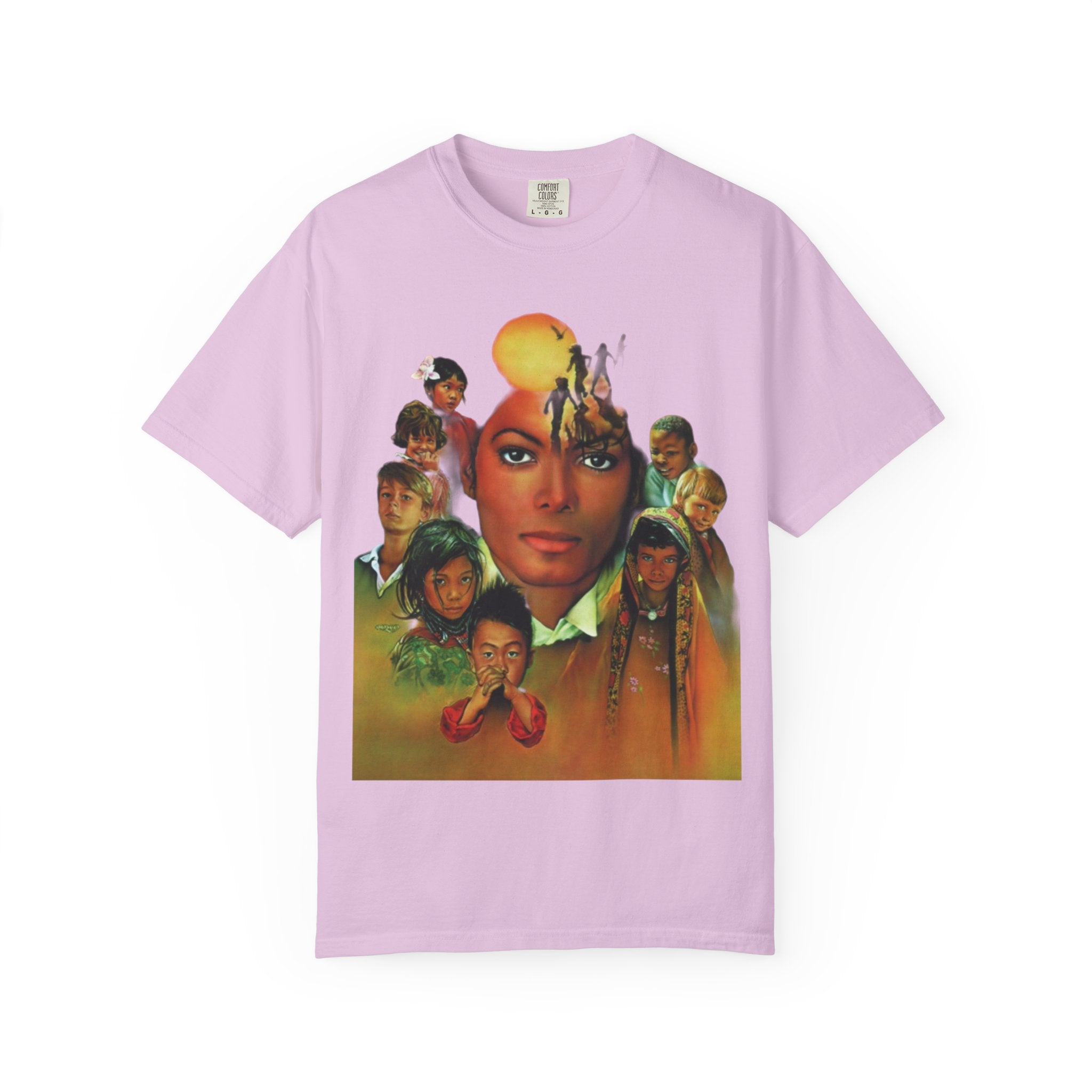 Keep Calm Heal the World T-shirt | Retro Portrait Graphic Tee