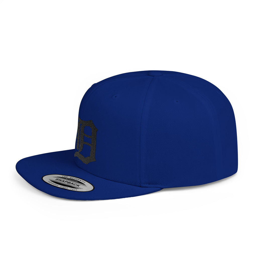 Detroit with Gun Flat Bill Snapback | City Skyline, Streetwear Cap