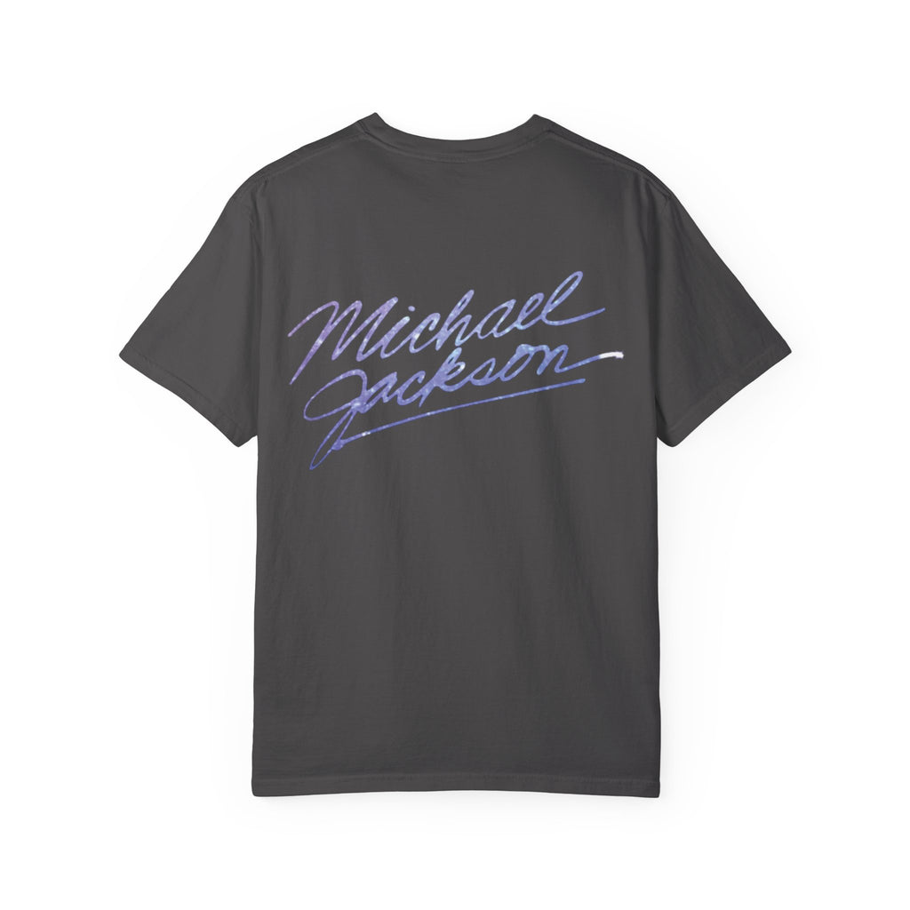 Sequined Glove Illustration T-Shirt | Signature Script Back