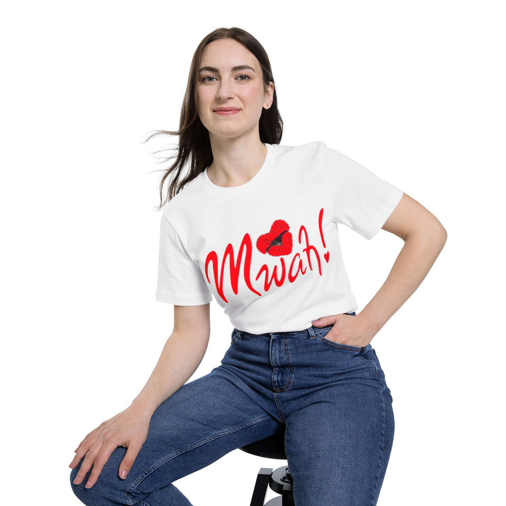 "Mwah!" Red Lip Kiss Graphic Tee