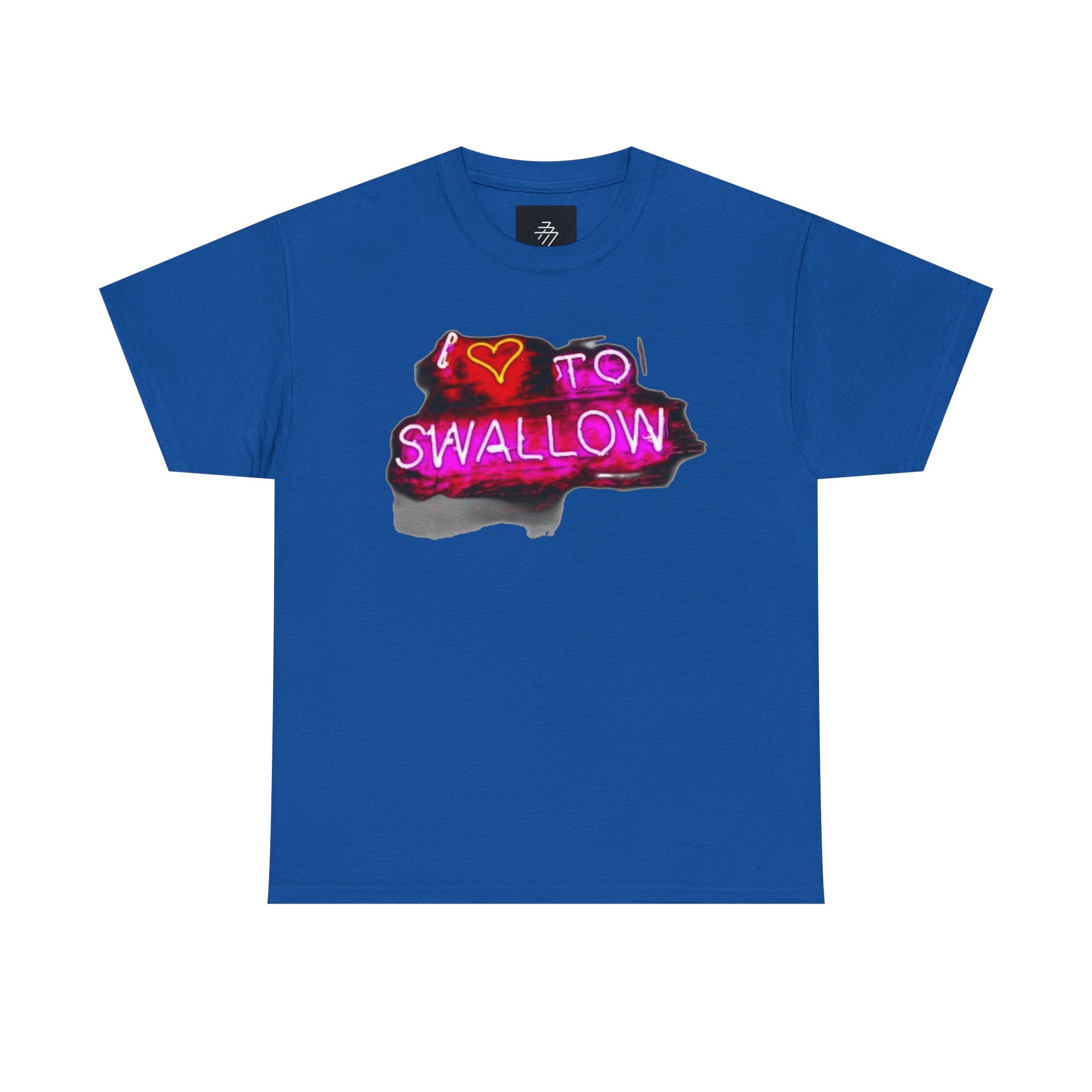 Graphic Tee — "I  to Swallow" Neon Sign T-Shirt