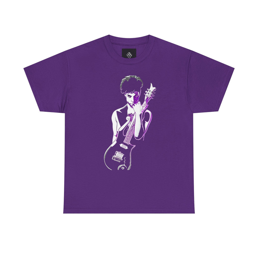 Symbol Graphic Tee — Purple Rain Tribute Guitar Portrait