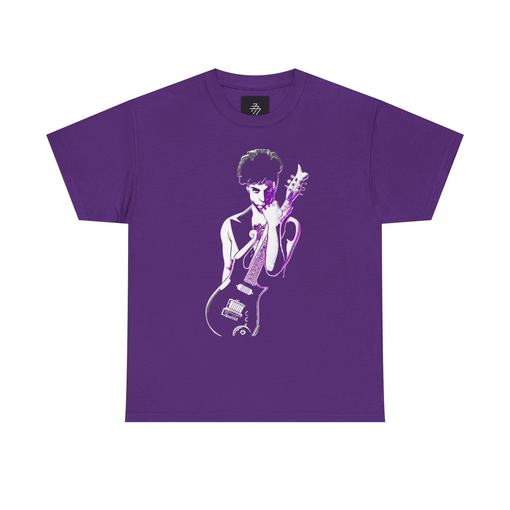 Symbol Graphic Tee — Purple Rain Tribute Guitar Portrait