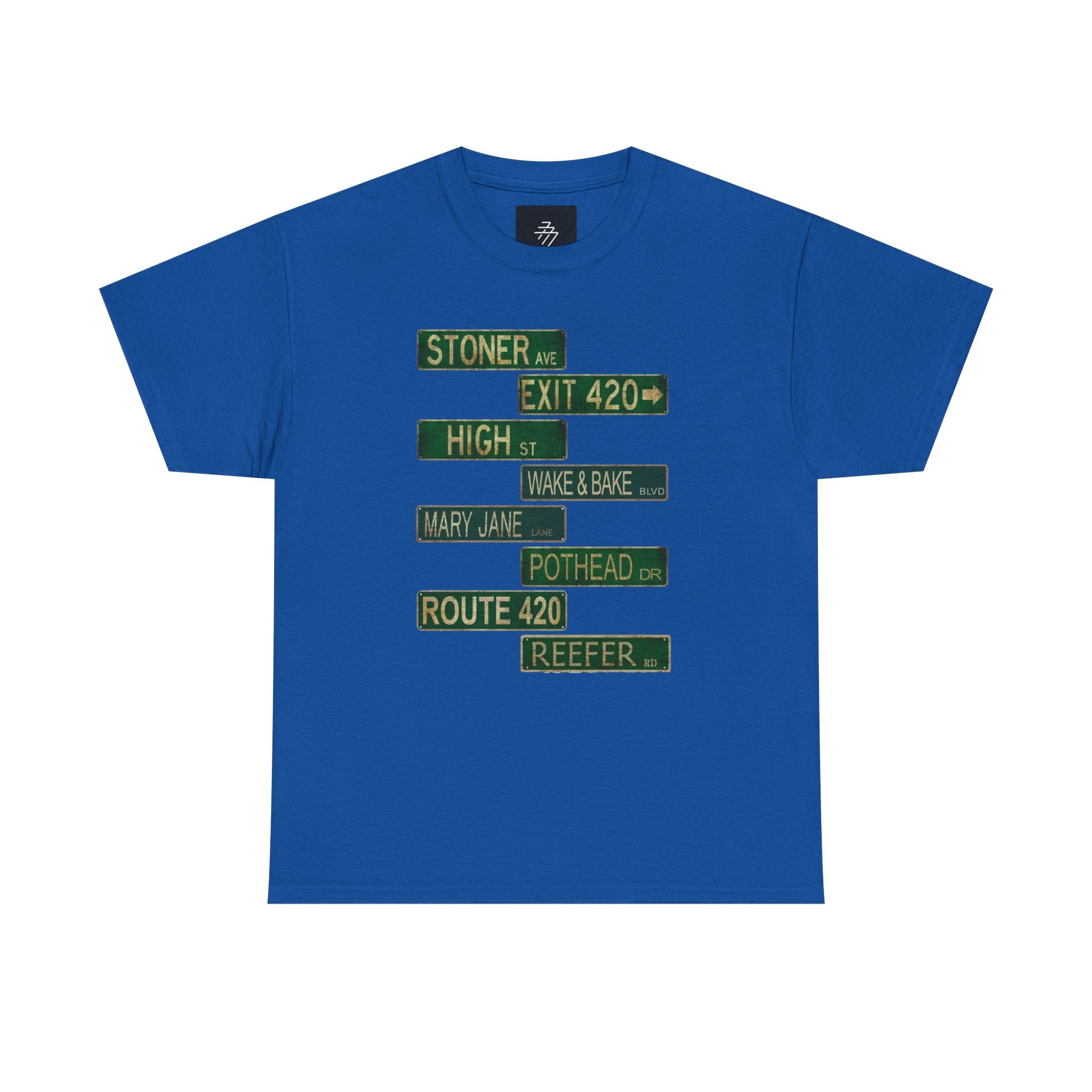 420 Road Signs Tee | Stoner High Pothead Route 420 T-Shirt