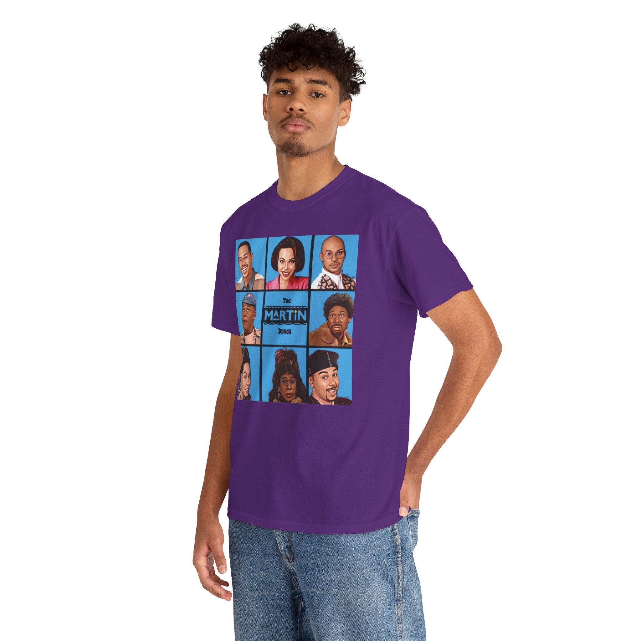 Classic TV Cast Portrait Tee | Retro Sitcom Grid Design