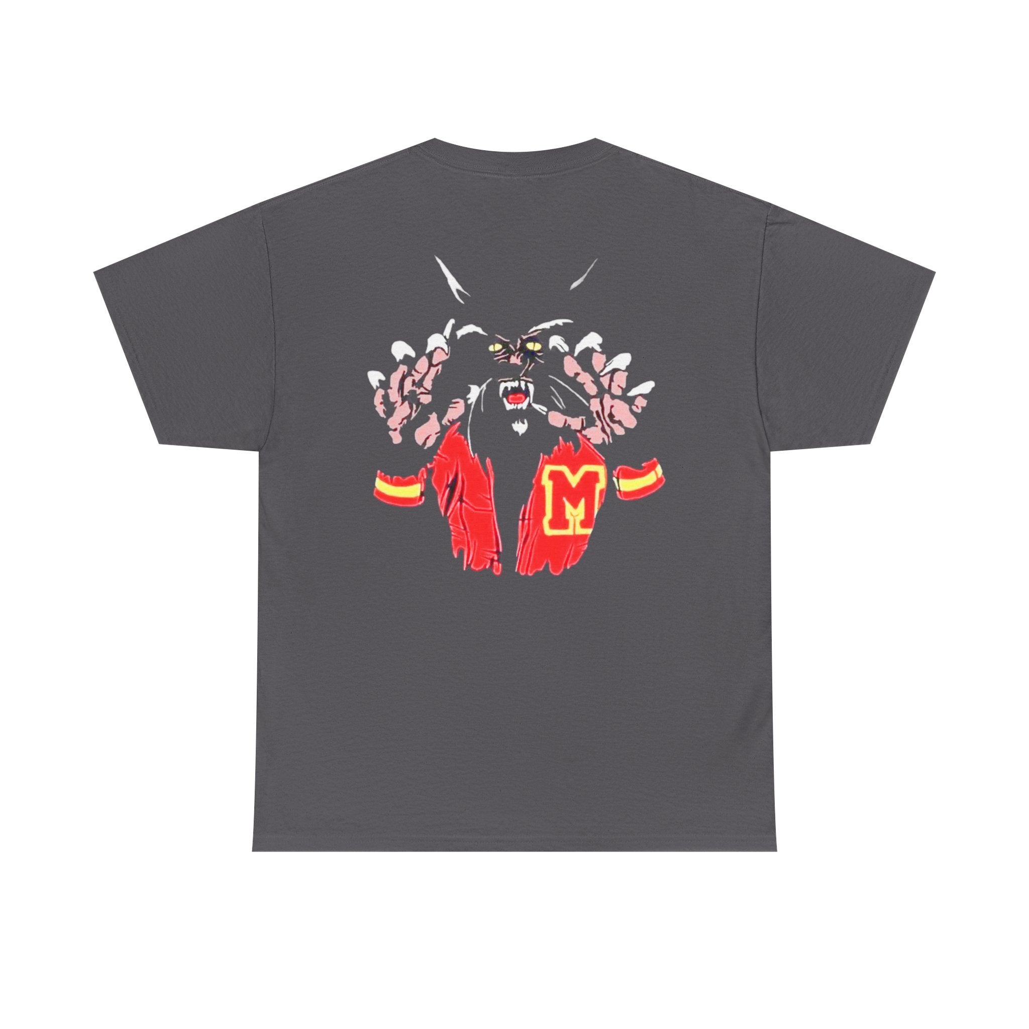 Michael Jackson Thriller Vintage Split-Photo Graphic Tee — Black Retro Portrait & Panther Back Design