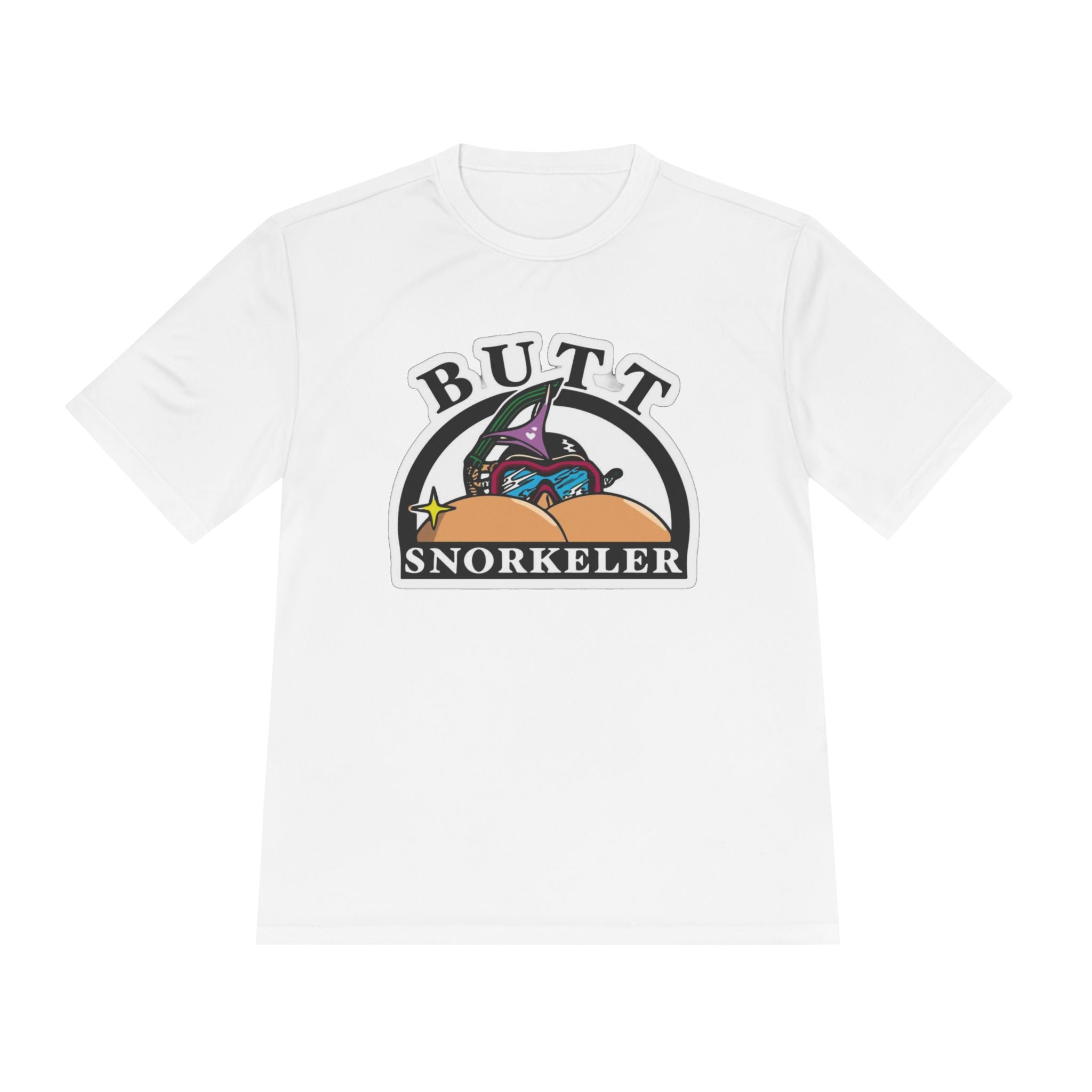 Butt Snorkeler Tee | Funny Beach Graphic Shirt, Retro Diving Design