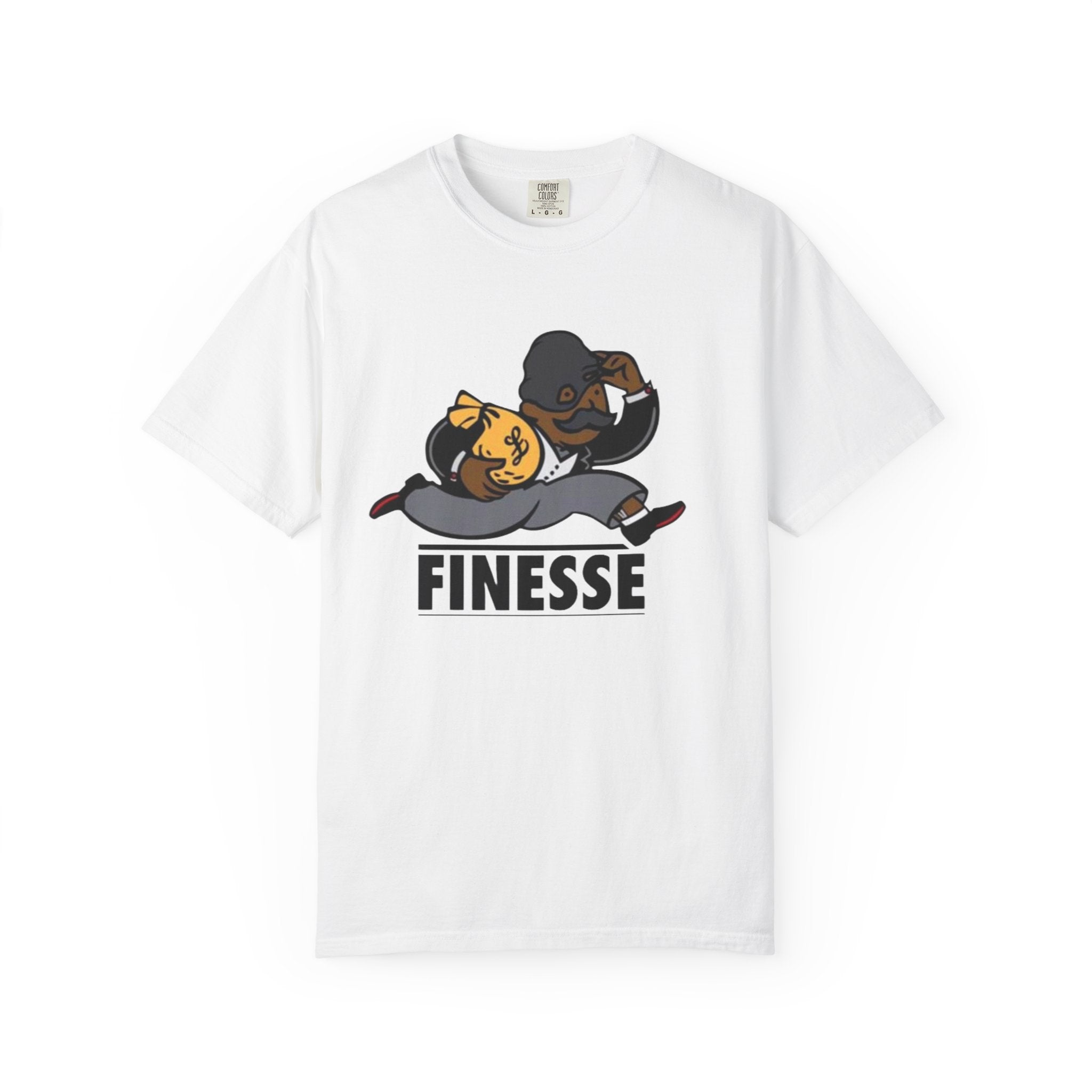 Finesse Running Character T-shirt | Retro Cartoon Sneaky Hustle Tee