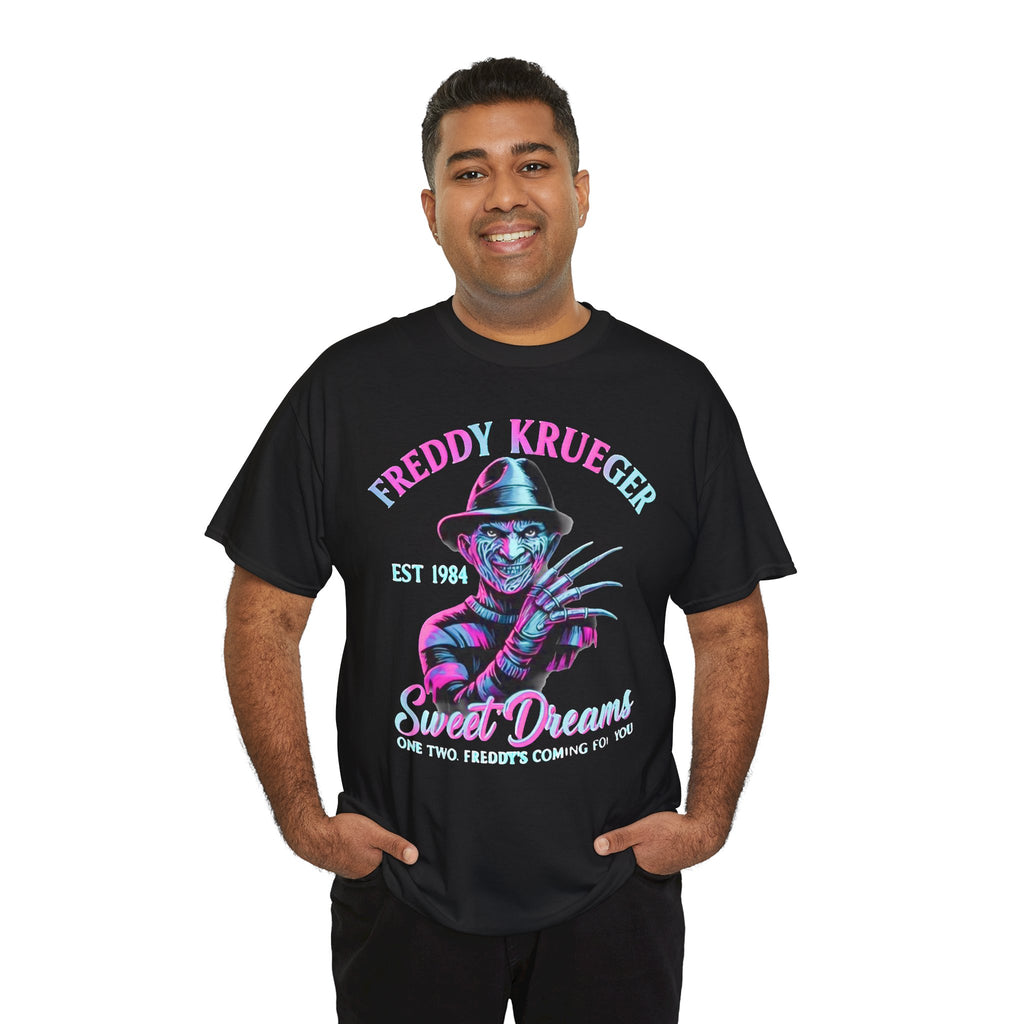 Freddy Krueger Sweet Dreams T-Shirt — Neon Retro Horror Tee