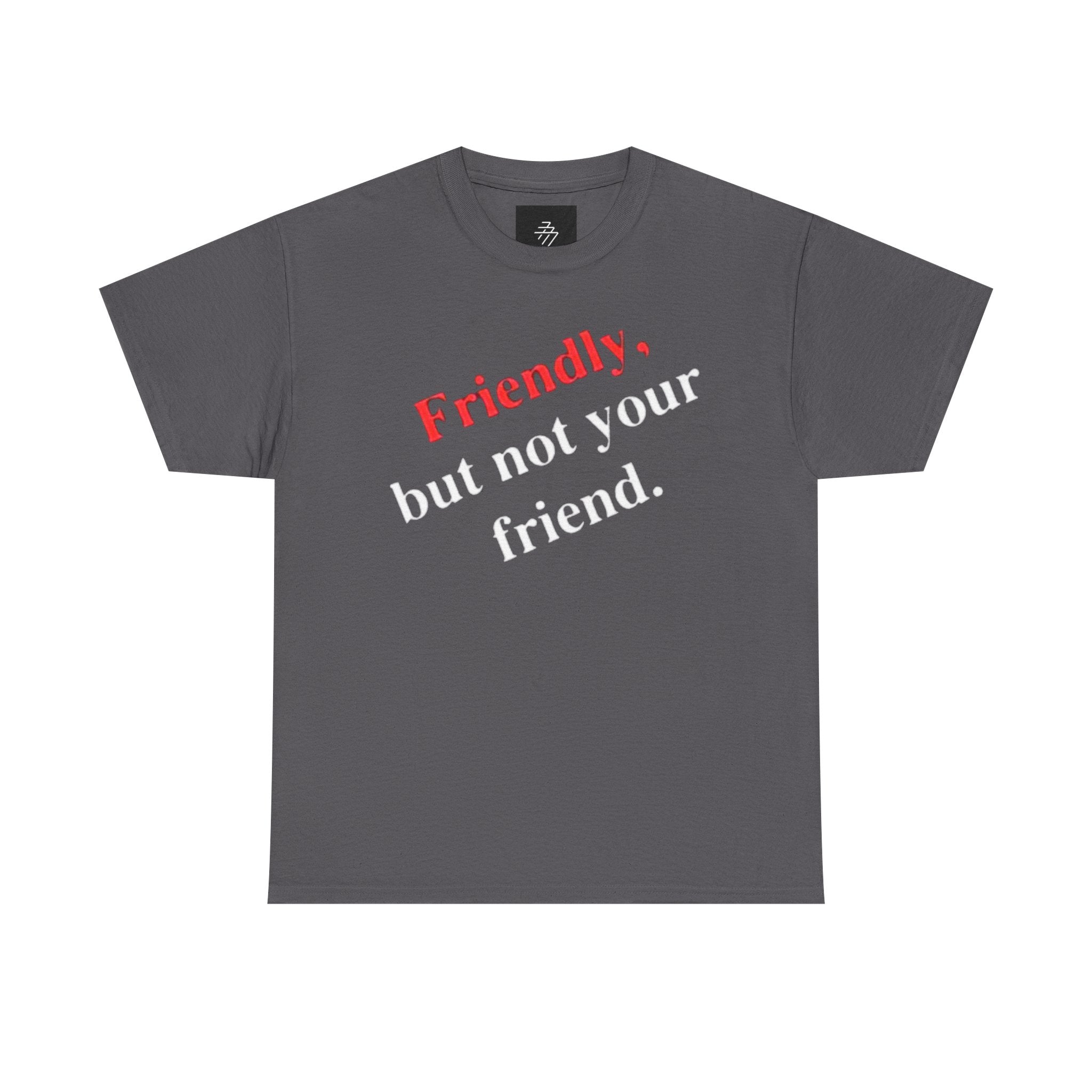Friendly But Not Your Friend Tee — Sassy Statement Graphic T-Shirt