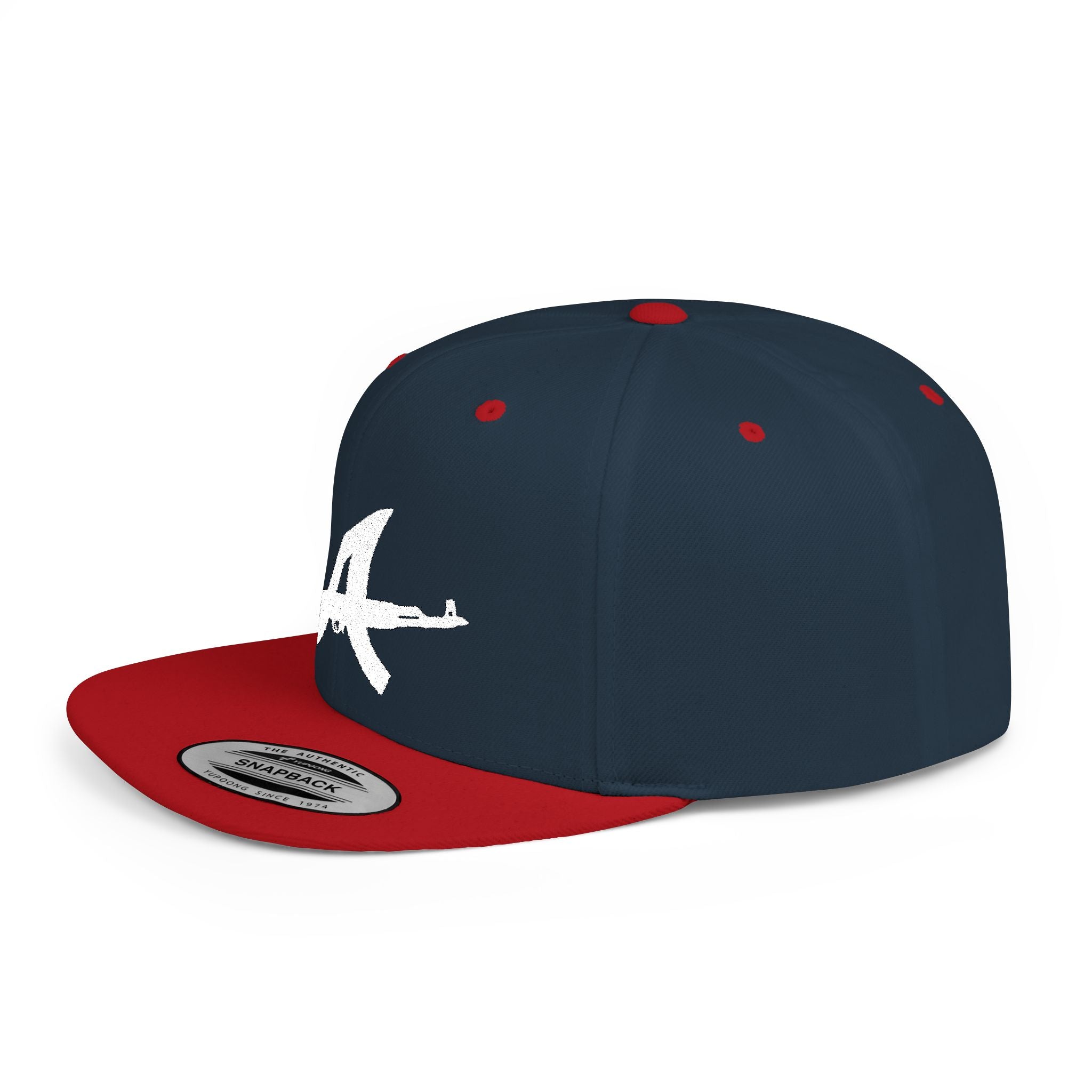 AK-47 Illustration Snapback | Rifle Graphic Hat, Streetwear Cap