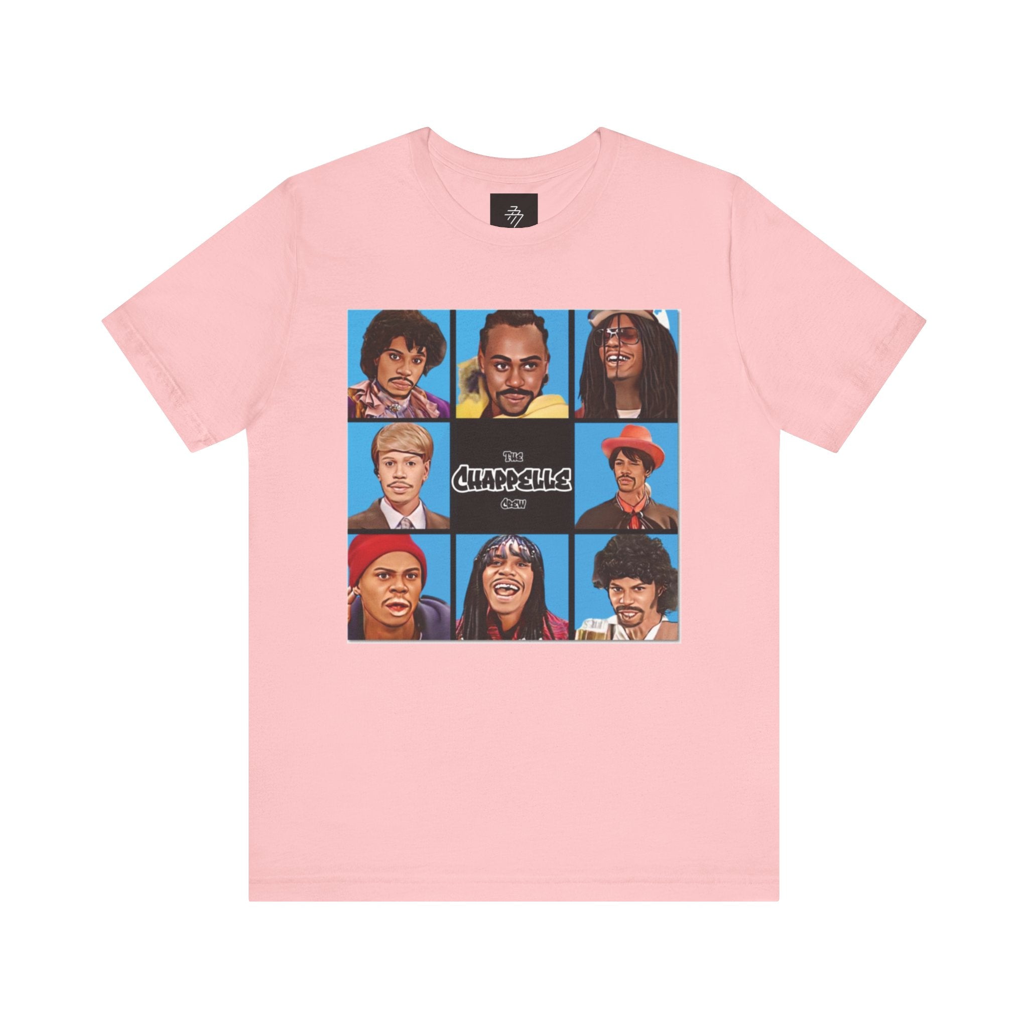 Retro Comedy Cast Grid Tee | Character Portraits, Pop Art Shirt