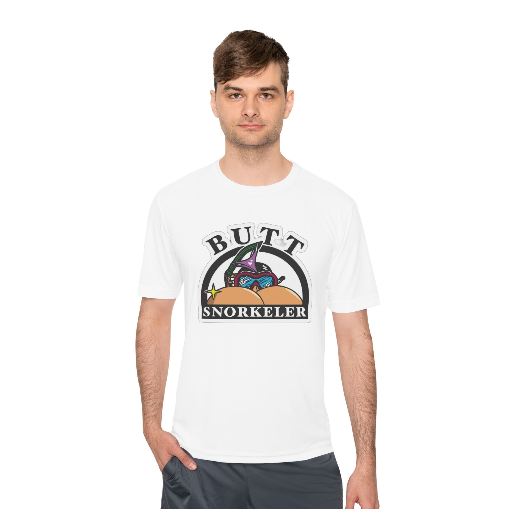 Butt Snorkeler Tee | Funny Beach Graphic Shirt, Retro Diving Design