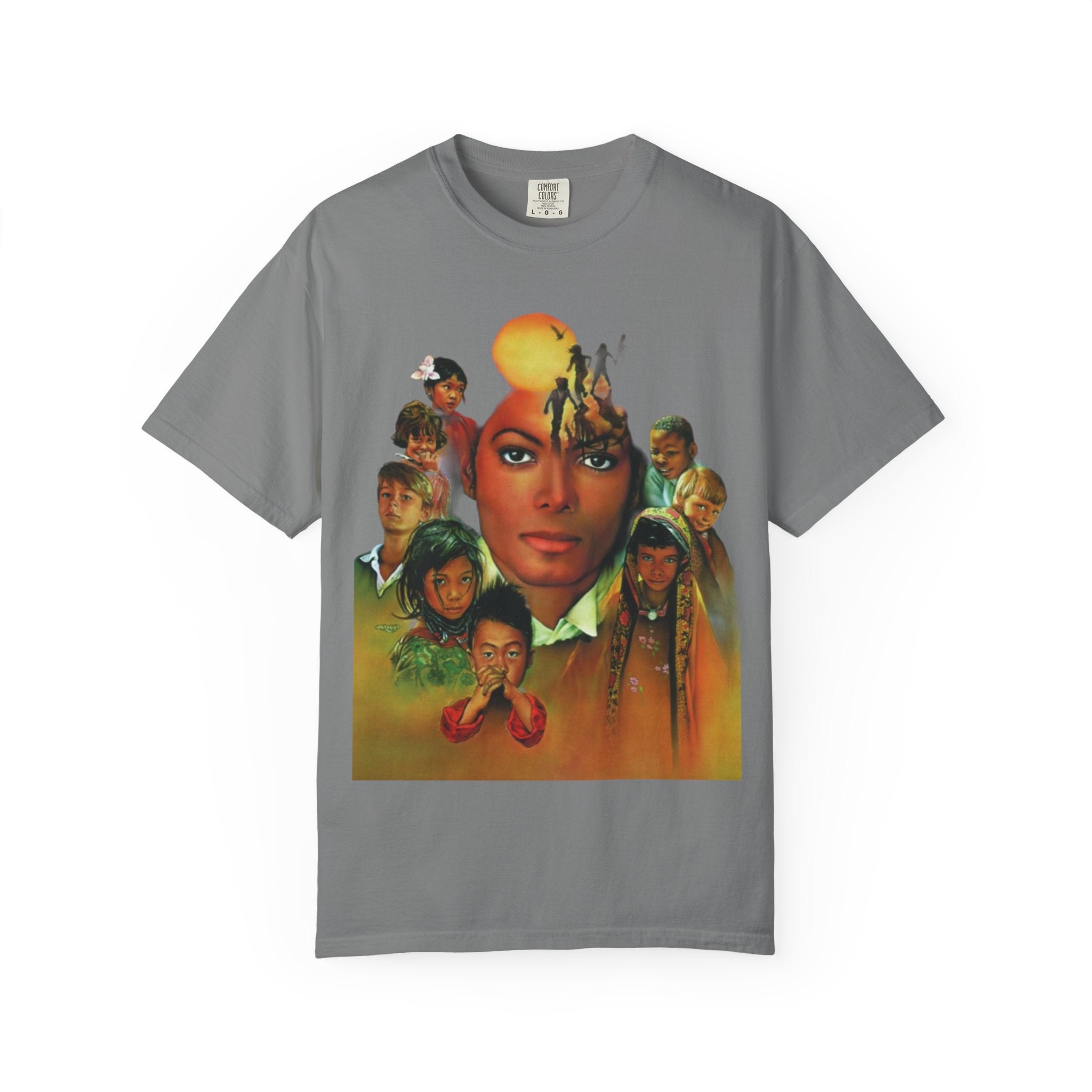 Keep Calm Heal the World T-shirt | Retro Portrait Graphic Tee