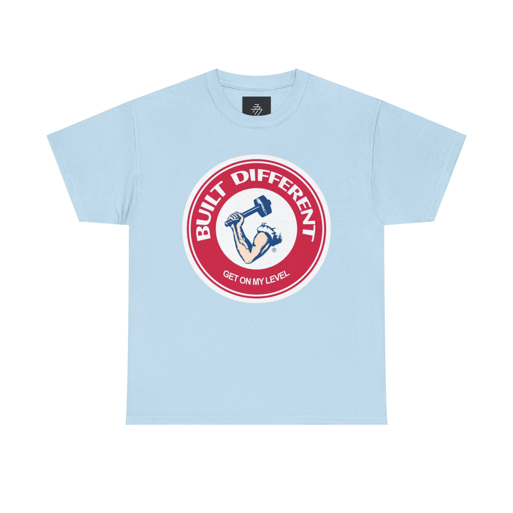 Built Different T-Shirt – "Get On My Level" Weightlifting Gym Tee