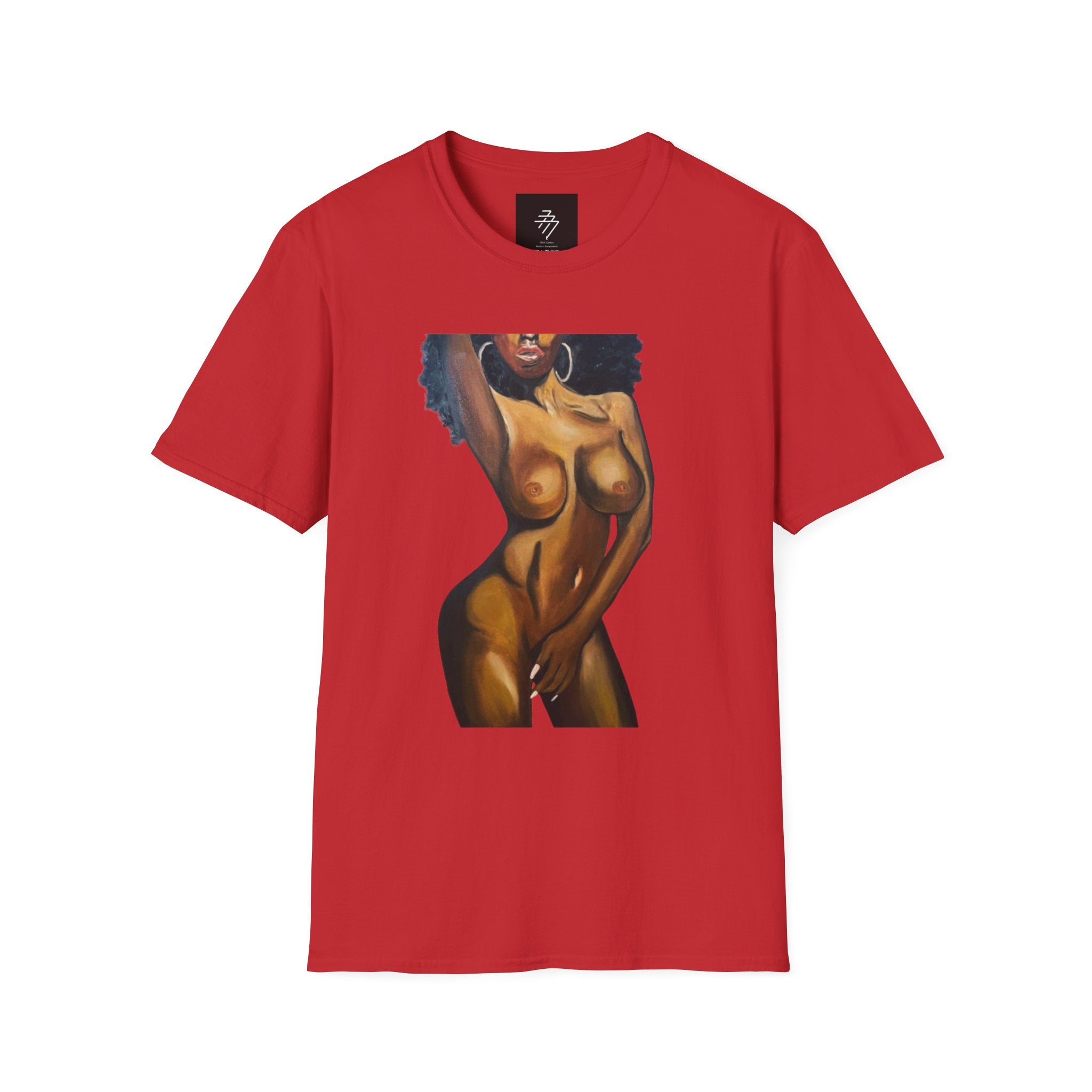 Feminine Body Positivity Artwork T-Shirt | Artistic Women's Illustration