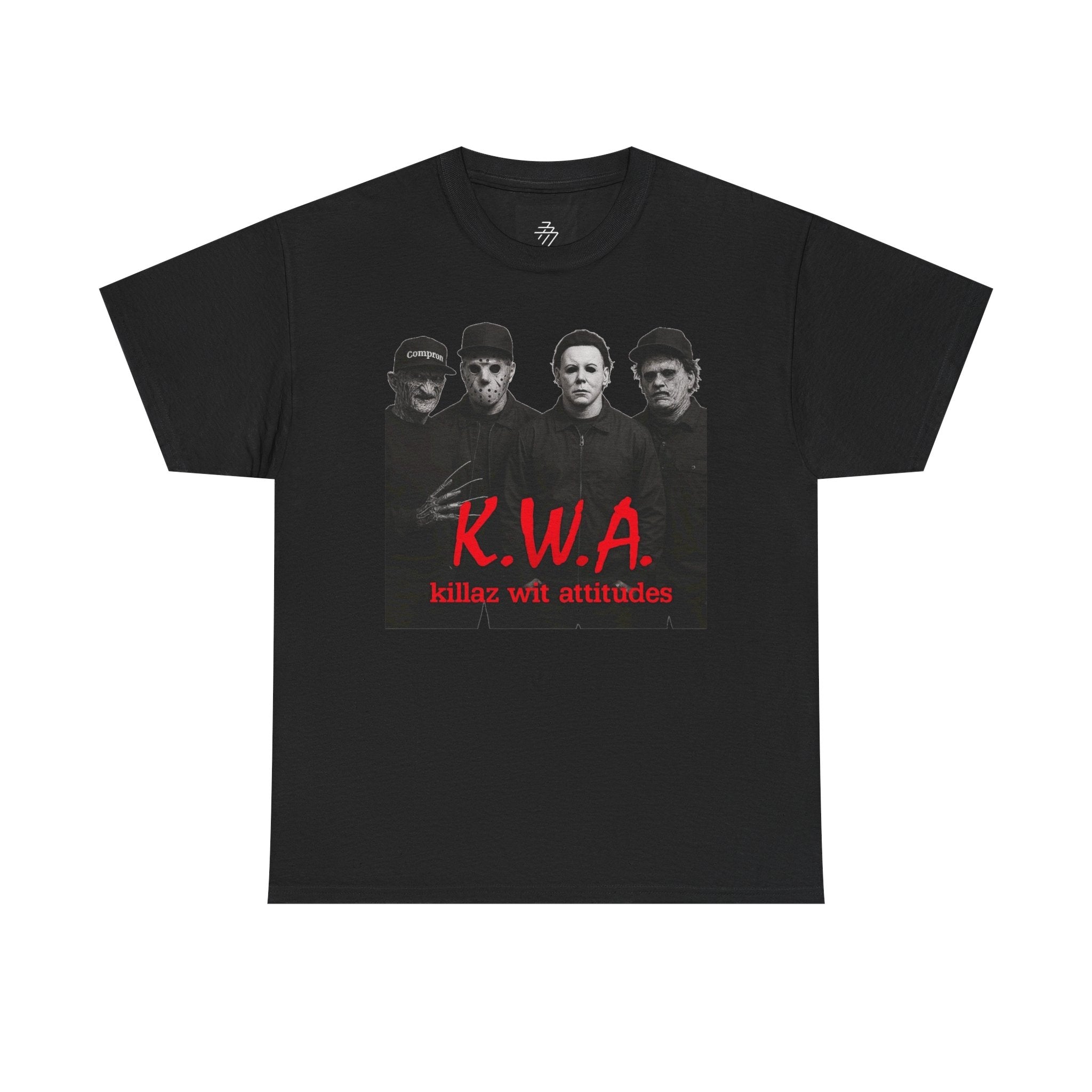 K.W.A. Band Photo Tee – "Killaz Wit Attitudes" Retro Rock T-Shirt