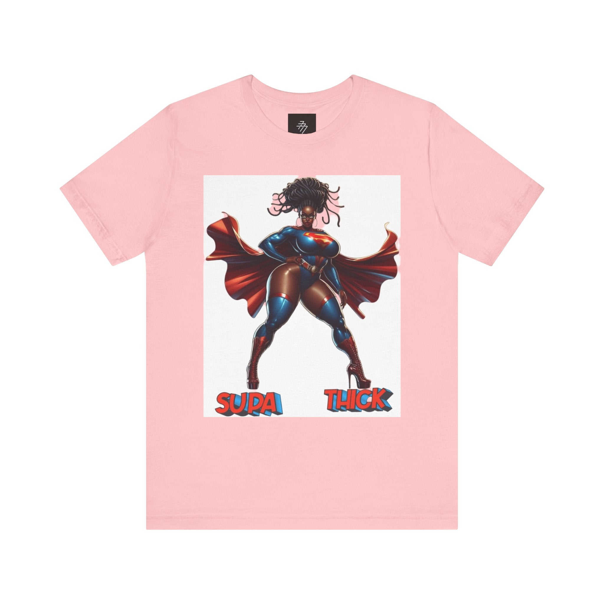 Supa Thick Superhero Tee — Empowering Curvy Comic-Inspired T-Shirt
