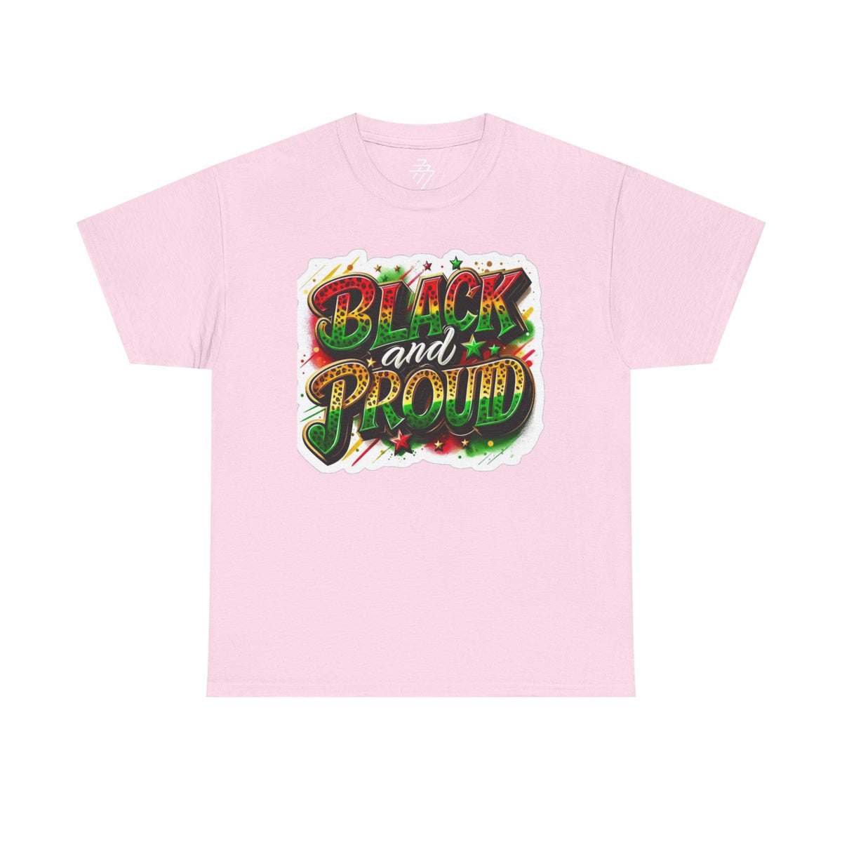 "Black and Proud" Bold Graffiti Pride Tee