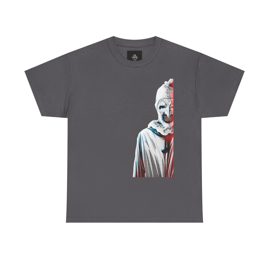 Creepy Half-Face Terror Graphic Tee