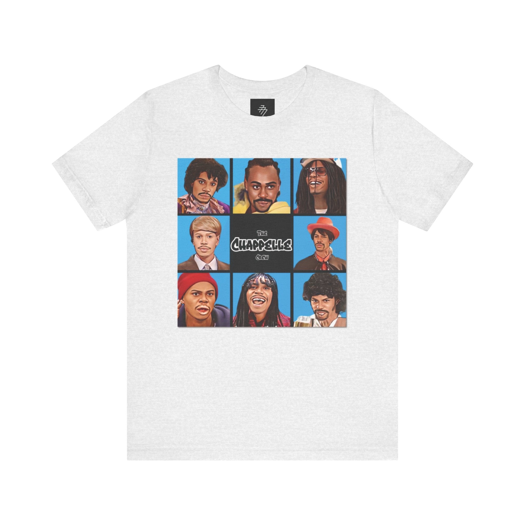 Retro Comedy Cast Grid Tee | Character Portraits, Pop Art Shirt