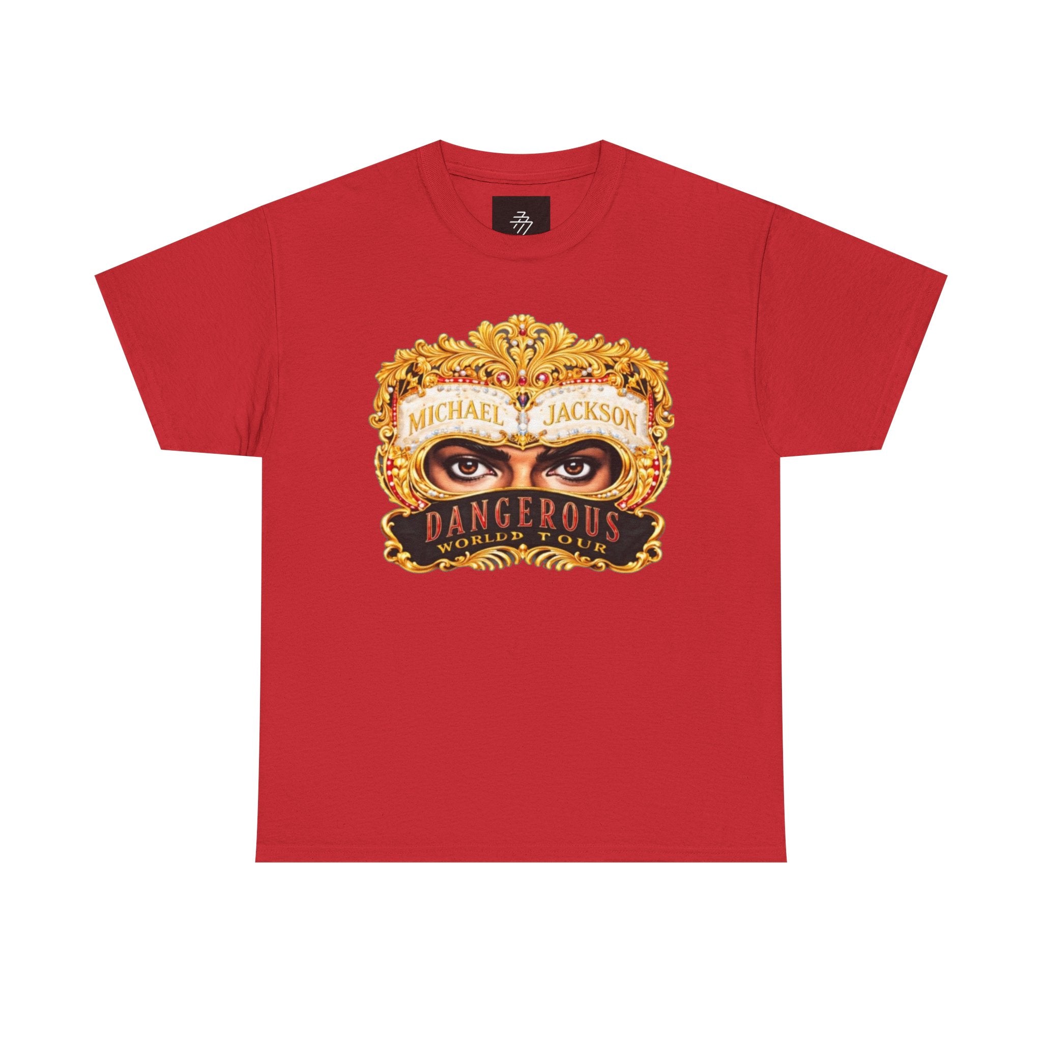 Graphic Tee — 'Dangerous' Mask Eyes Vintage Album Art