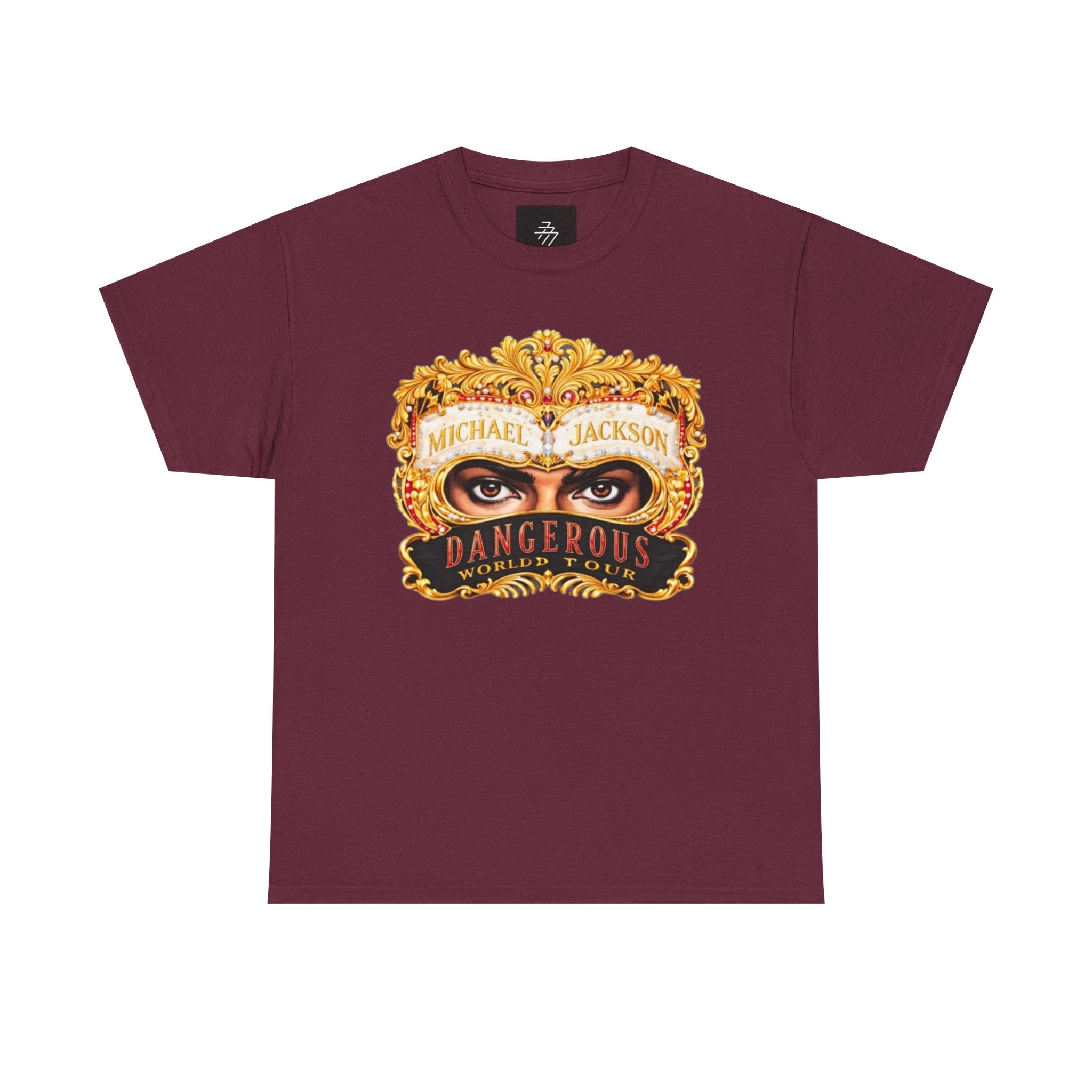 Graphic Tee — 'Dangerous' Mask Eyes Vintage Album Art