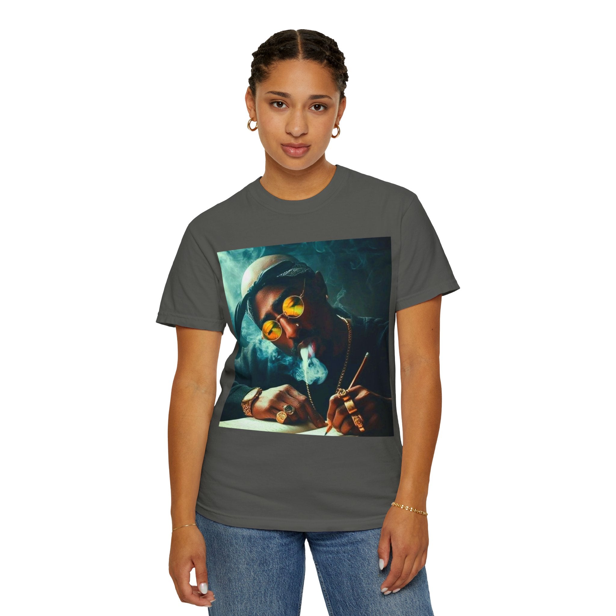 Smoker Portrait T-Shirt | Retro Cool Smoking Artwork