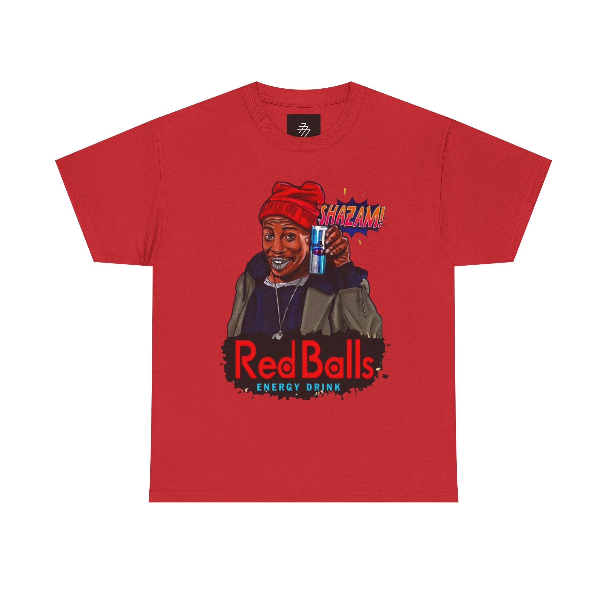 Red Balls energy drink graphic Tee | Retro streetwear illustration