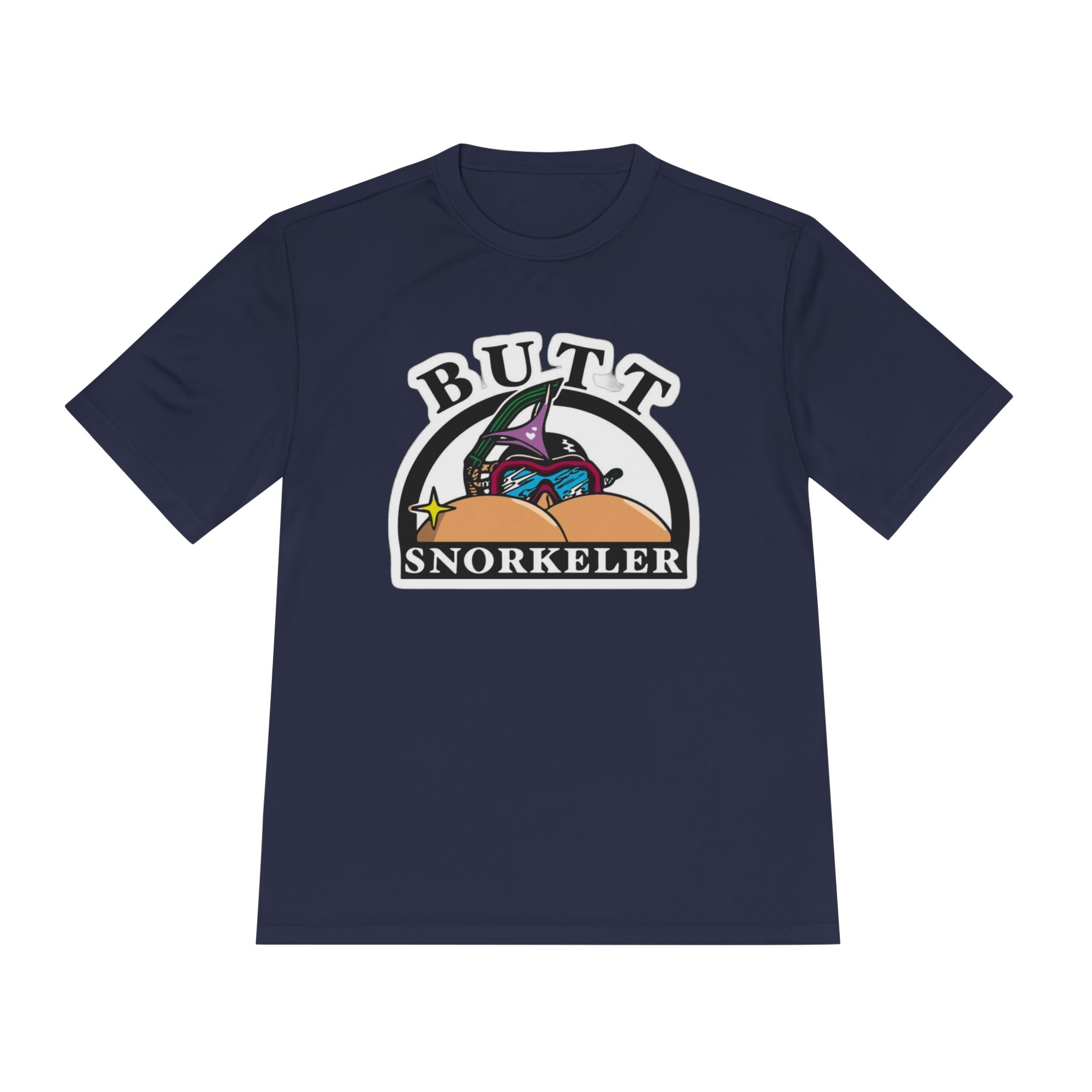 Butt Snorkeler Tee | Funny Beach Graphic Shirt, Retro Diving Design