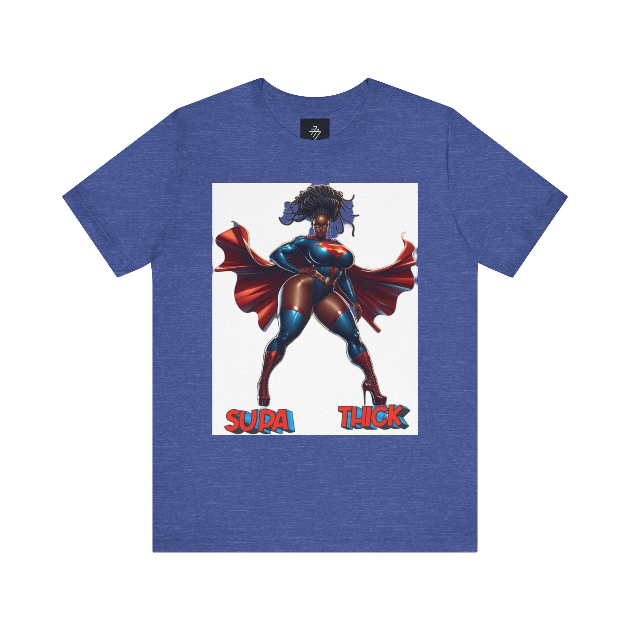 Supa Thick Superhero Tee — Empowering Curvy Comic-Inspired T-Shirt