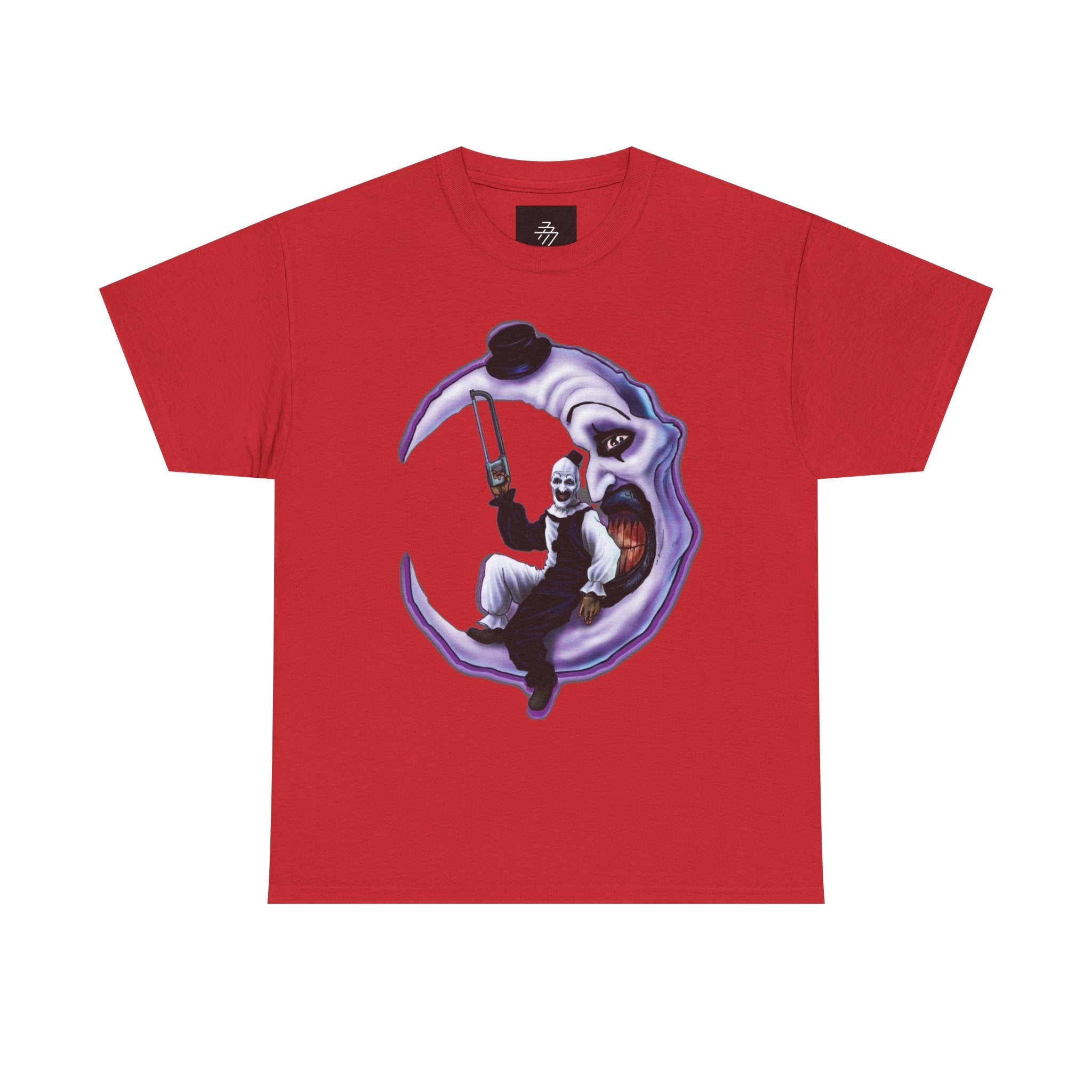 Art The Clown Crescent Moon Grim Reaper Horror Graphic T-Shirt